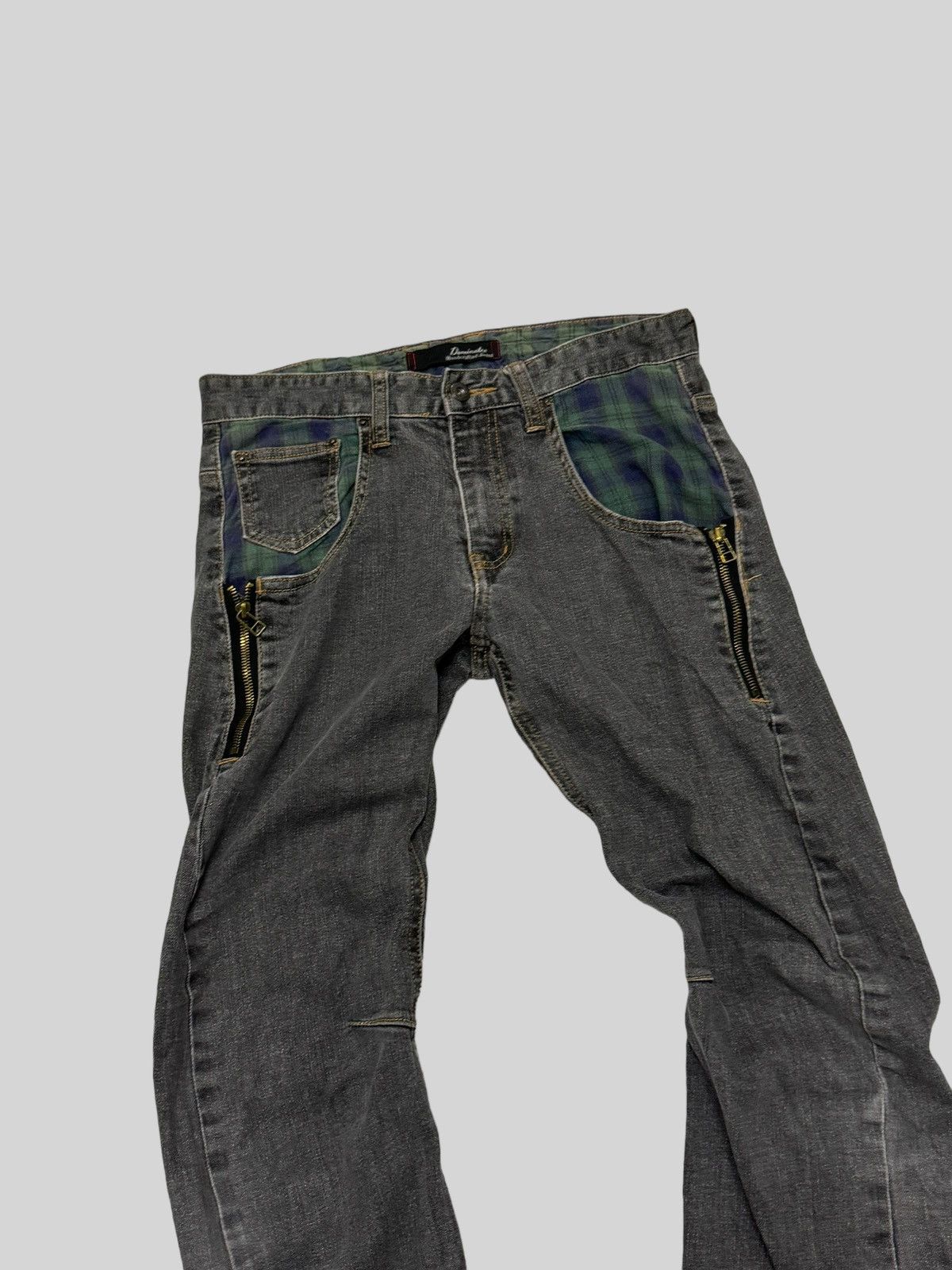 If Six Was Nine × Japanese Brand DOMINATE HANDCRAFTED ZIPPER J-CURVE JEANS Size US 29 - 4 Thumbnail
