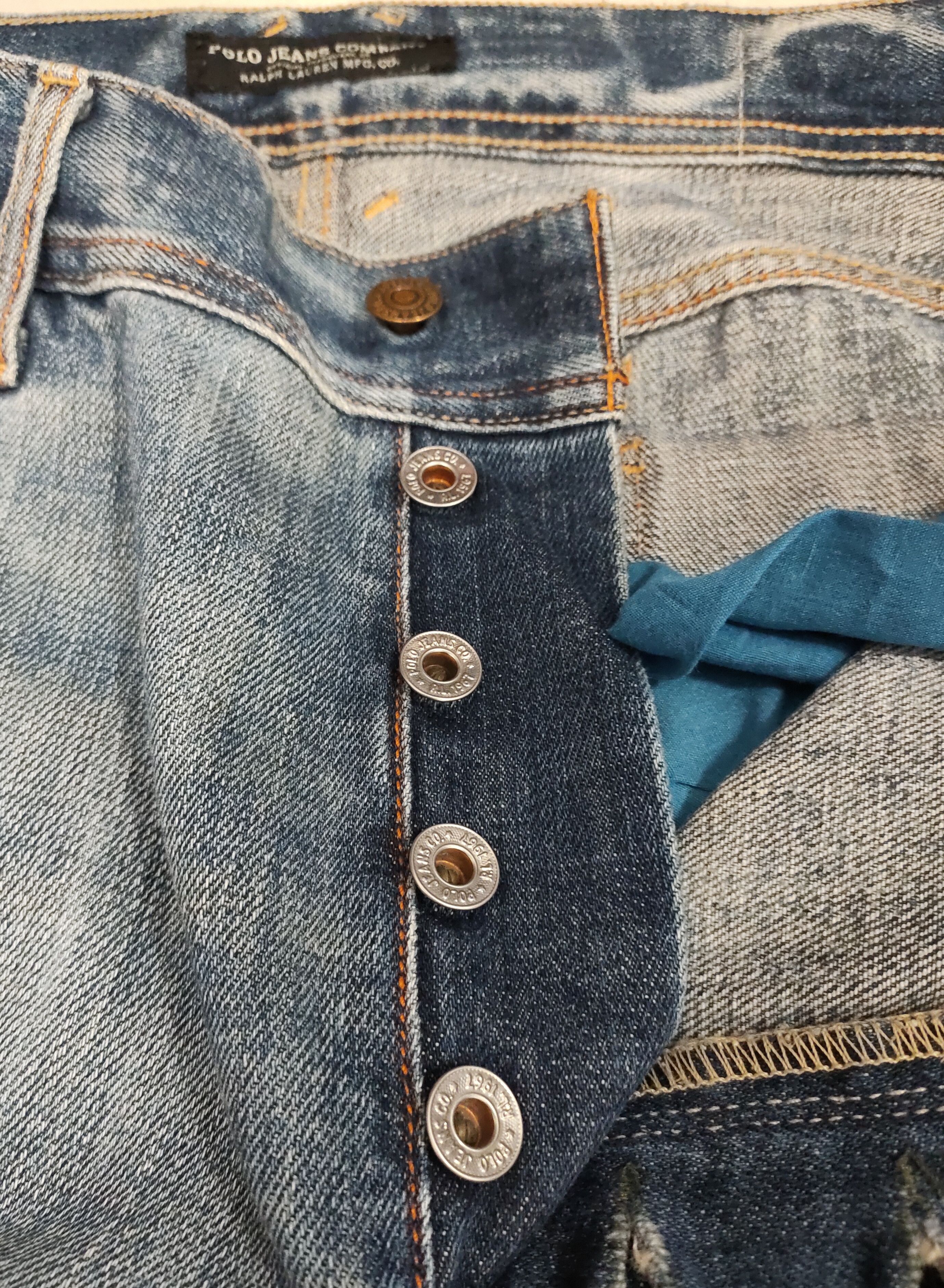 Polo Ralph Lauren 💥 Distressed Polo Ralph Lauren Button Fly Denim 💥 Size US 36 / EU 52 - 11 Thumbnail