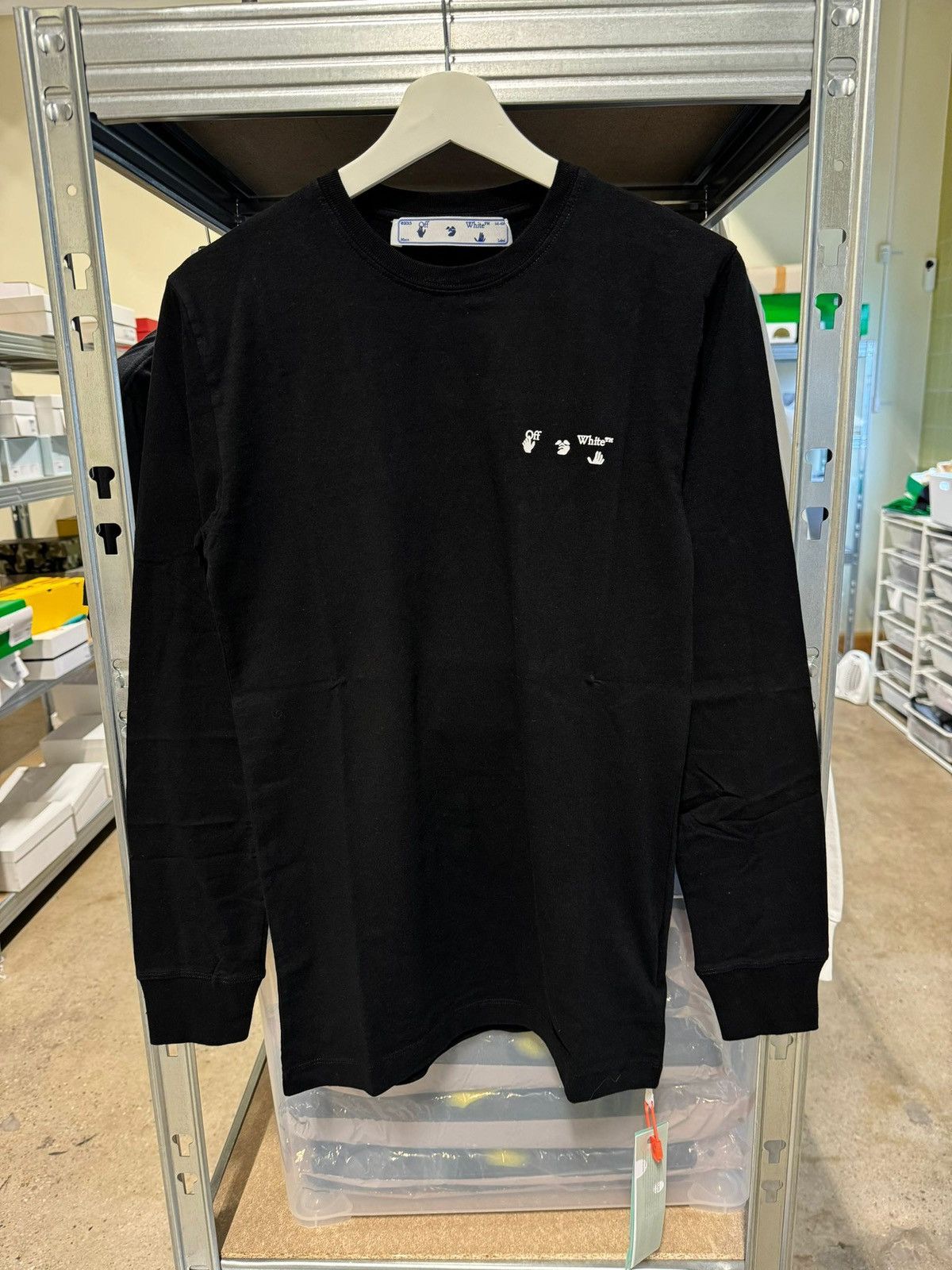 Off-White Off-White Logo Long Sleeve T-Shirt NEW 475$ Size US XS / EU 42 / 0 - 1 Thumbnail