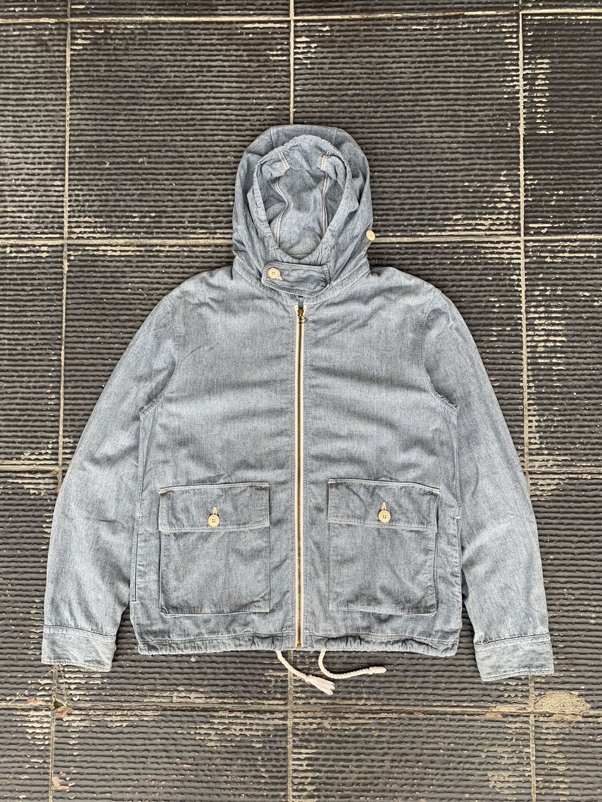 ✅ A Vontade - Chambray Hoodie Jacket