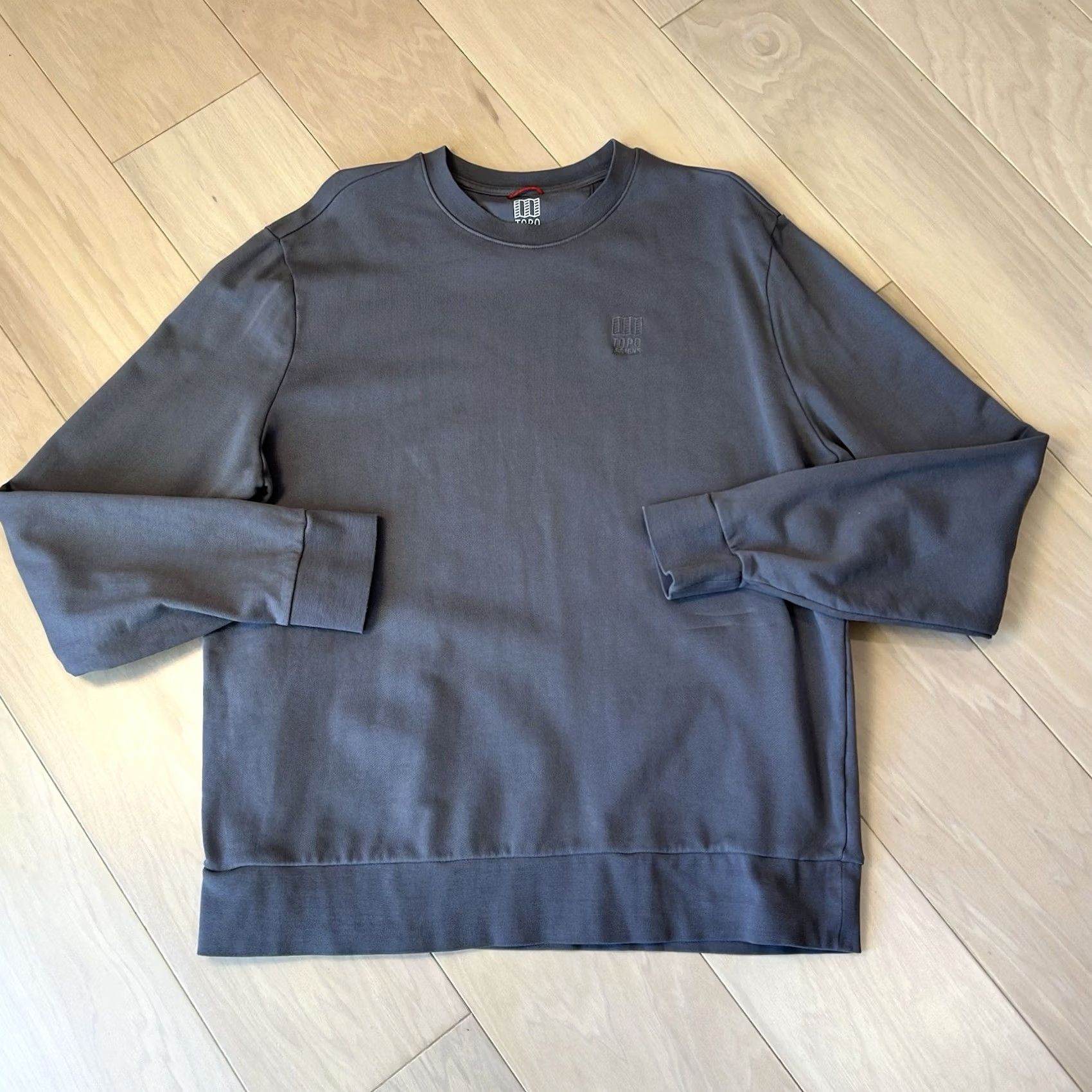 Topo Designs Topo Designs Sweatshirt Crew Neck Terry Long Sleeve Men’s XL Gray Size US XL / EU 56 / 4 - 2 Thumbnail