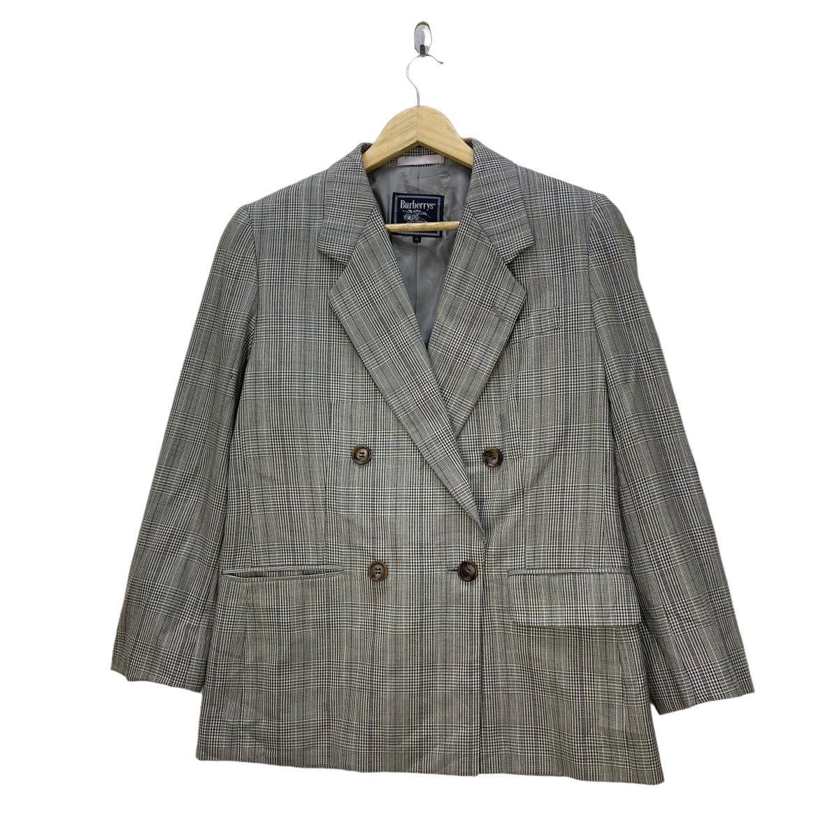 Burberry × Vintage Vintage Burberrys Checked Casual Suit Jacket Size M / US 6-8 / IT 42-44 - 2 Thumbnail