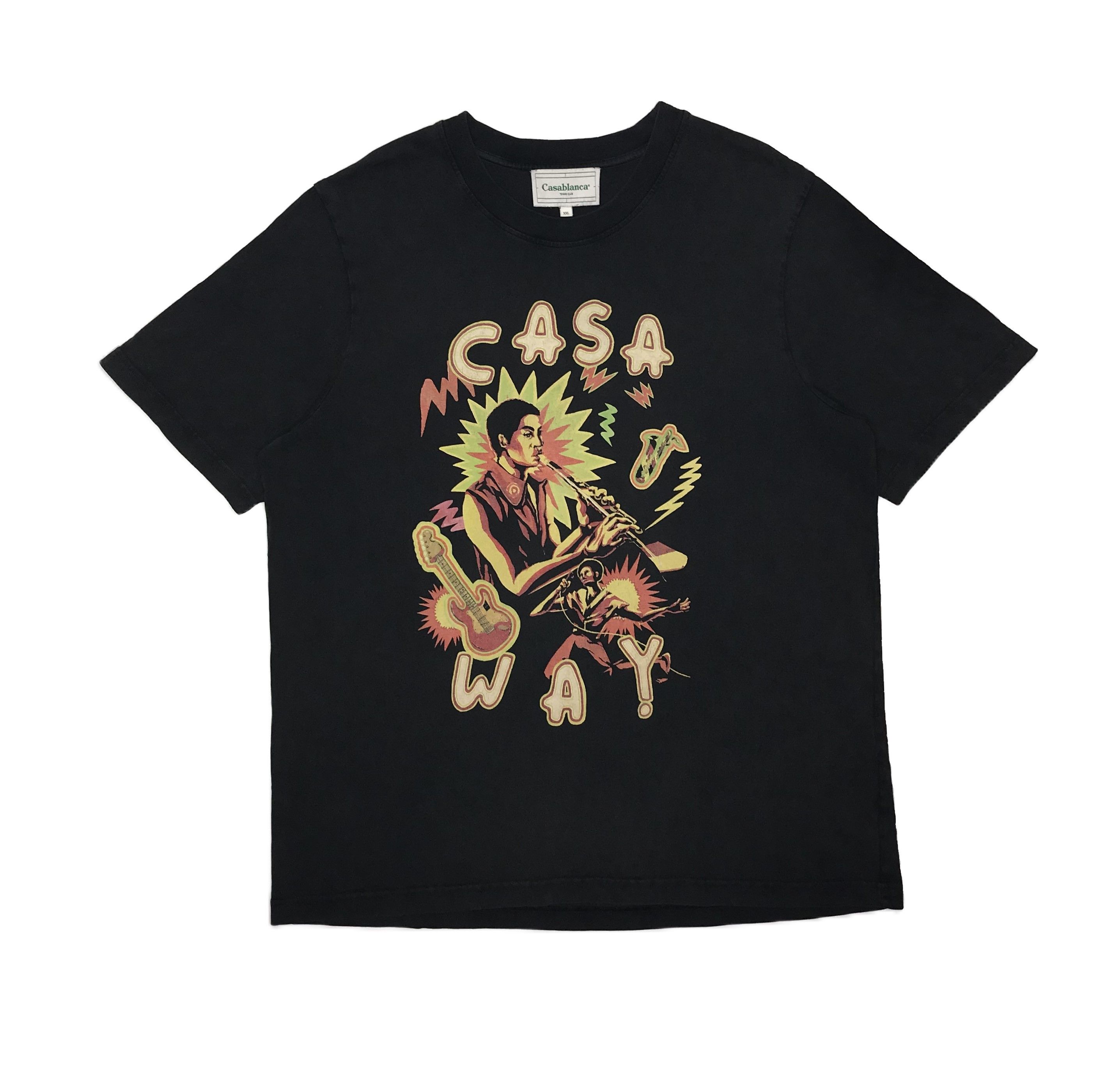 Casablanca Casablanca Music For The People Short Sleeve Tee Faded Black Size US XXL / EU 58 / 5 - 1 Thumbnail