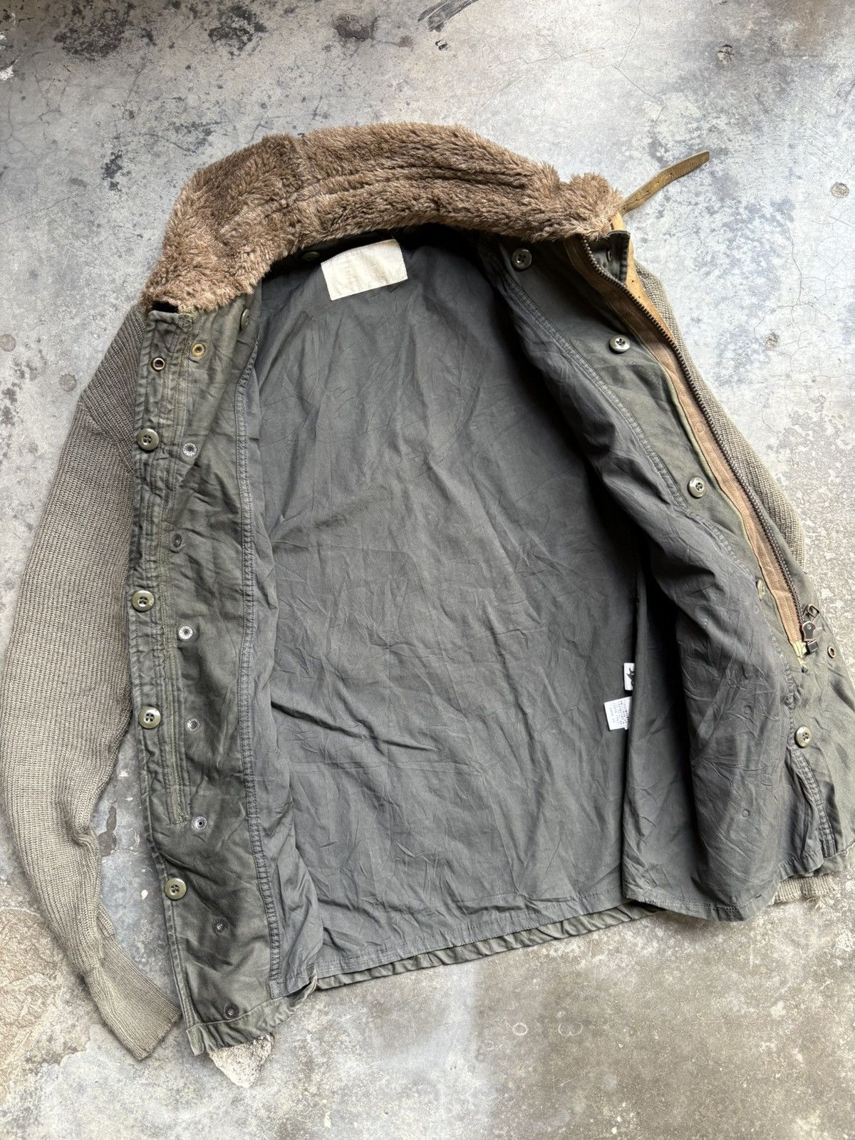 Japanese Brand × Vintage Beautiful customised military gillet jacket Size US S / EU 44-46 / 1 - 10 Thumbnail