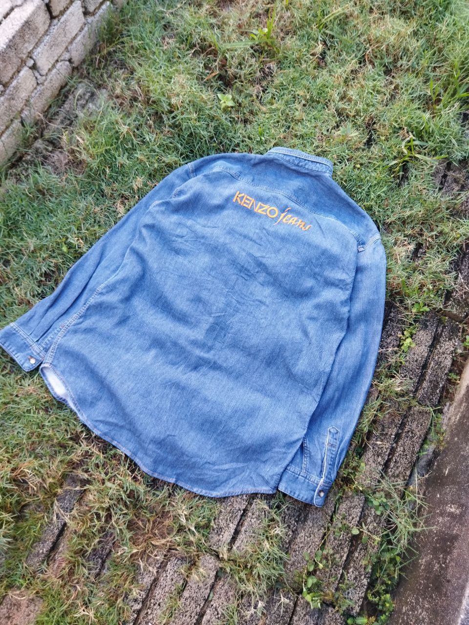 Kenzo Vintage Kenzo Japan Denim Shirt Size US XL / EU 56 / 4 - 2 Thumbnail