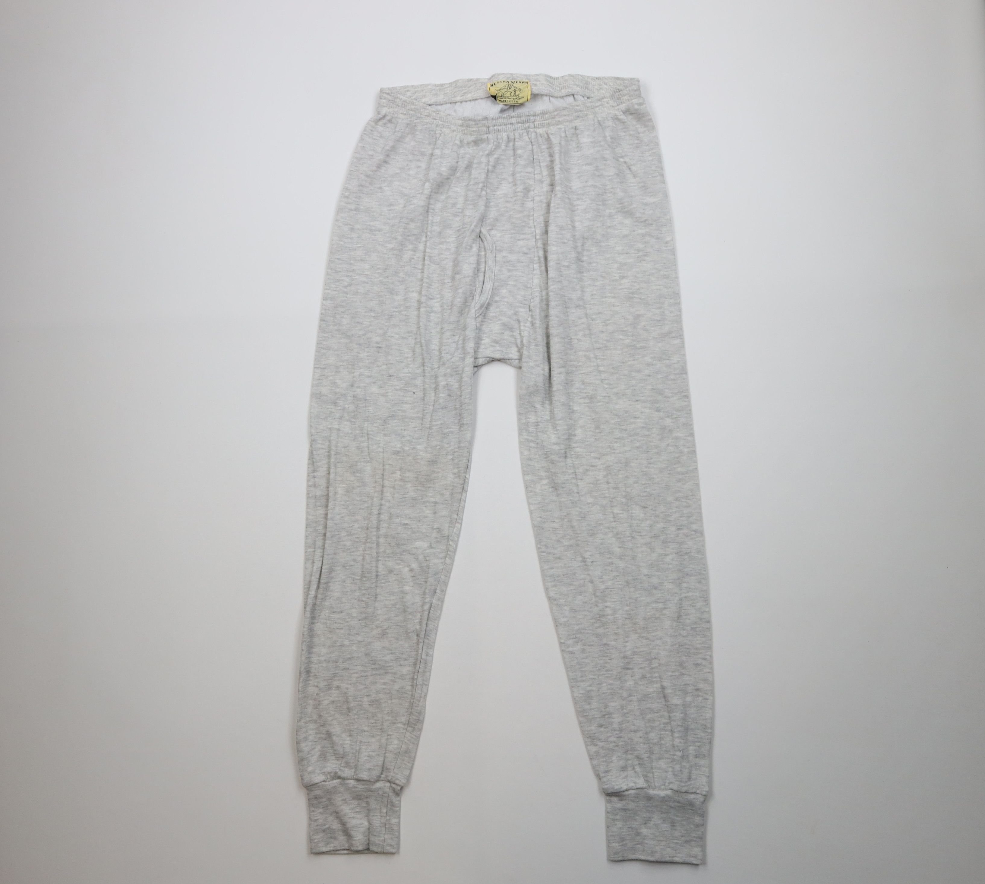 Vintage Vintage 90s Streetwear Double Wall Thermal Knit Pants USA Size US 38 / EU 54 - 1 Thumbnail