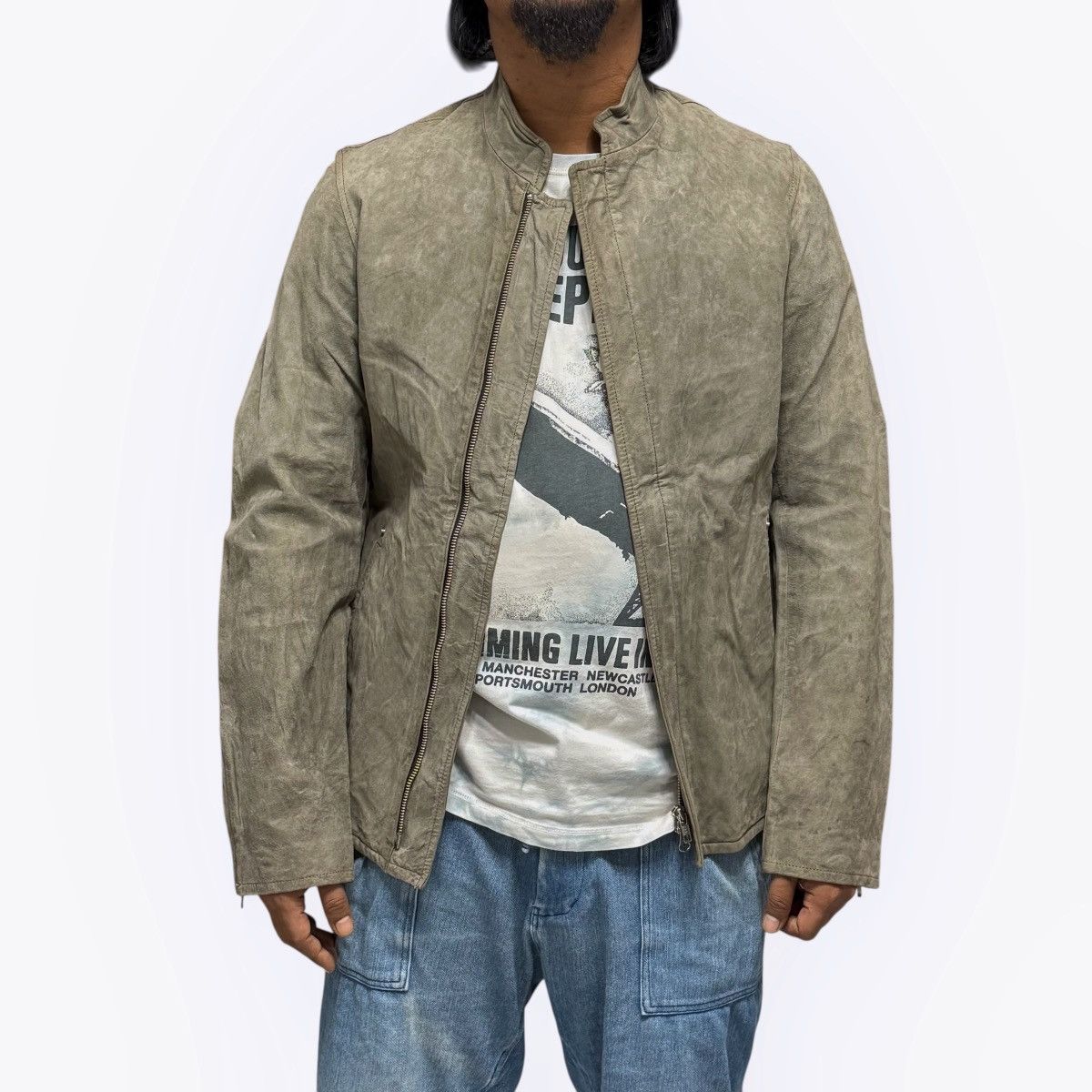 Y's for Men Vtg Yohji Yamamoto Y’s For Men Suede Kangaroo Leather Jacket Size US S / EU 44-46 / 1 - 1 Thumbnail