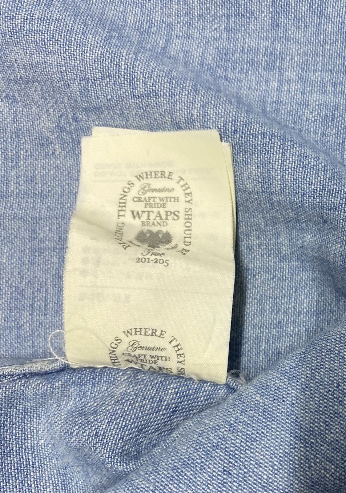 Wtaps Wtaps Western Denim Shirt Streetwear Pearl Snap Button Size US M / EU 48-50 / 2 - 9 Thumbnail