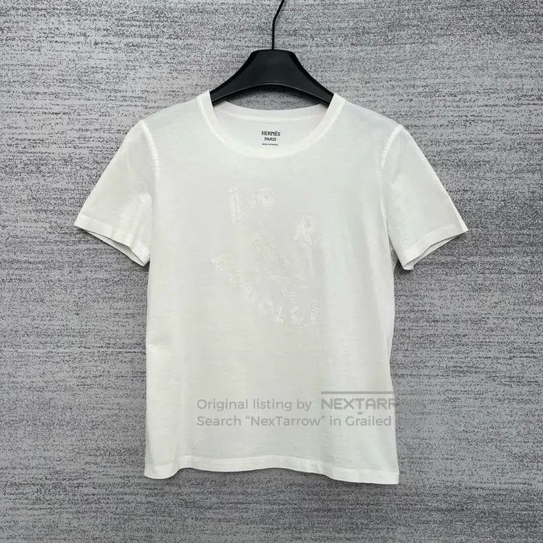 Hermes Hermes Crew neck letter print short-sleeve Size XS / US 0-2 / IT 36-38 - 1 Thumbnail