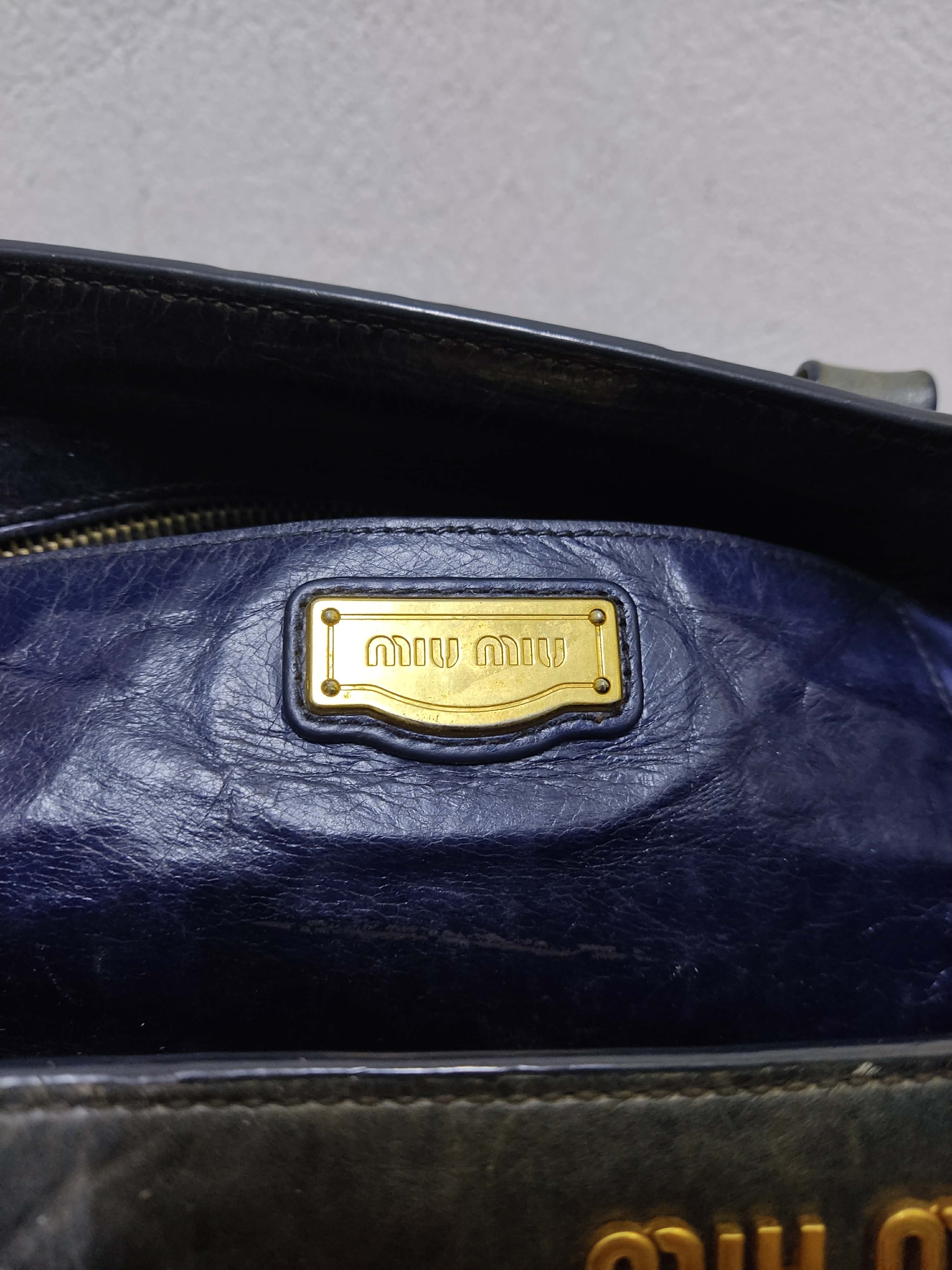 Miu Miu Authentic MIU MIU Vitello Lux Leather Handbag / Tote Bag Size ONE SIZE - 15 Thumbnail