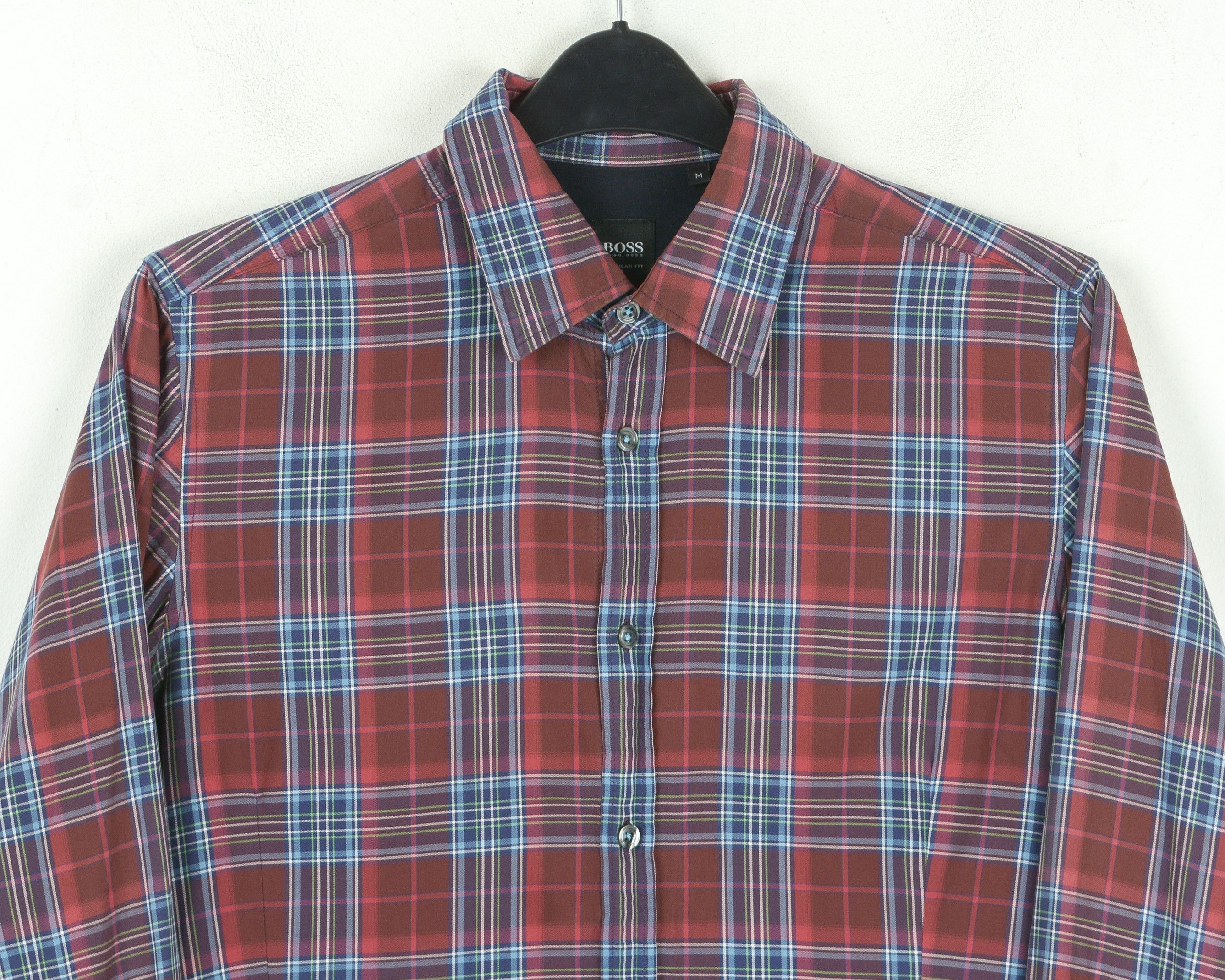Hugo Boss Lucas M Shirt Check Long Sleeve Plaid Casual Regular Top Size US M / EU 48-50 / 2 - 2 Thumbnail
