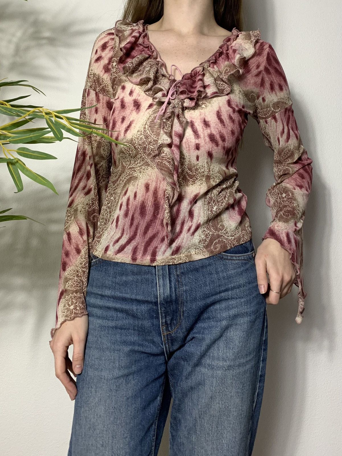 Vintage VINTAGE JEAN PAUL GAULTIER STYLE MESH BLOUSE Size S / US 4 / IT 40 - 2 Thumbnail
