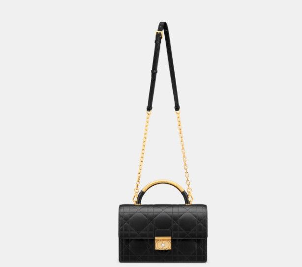 Dior o1w1db10425 M4402U Size: OS / Medium Ange Bag in Black Size ONE SIZE - 4 Thumbnail