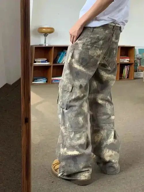 pattern camo baggy hiphop cargo pants