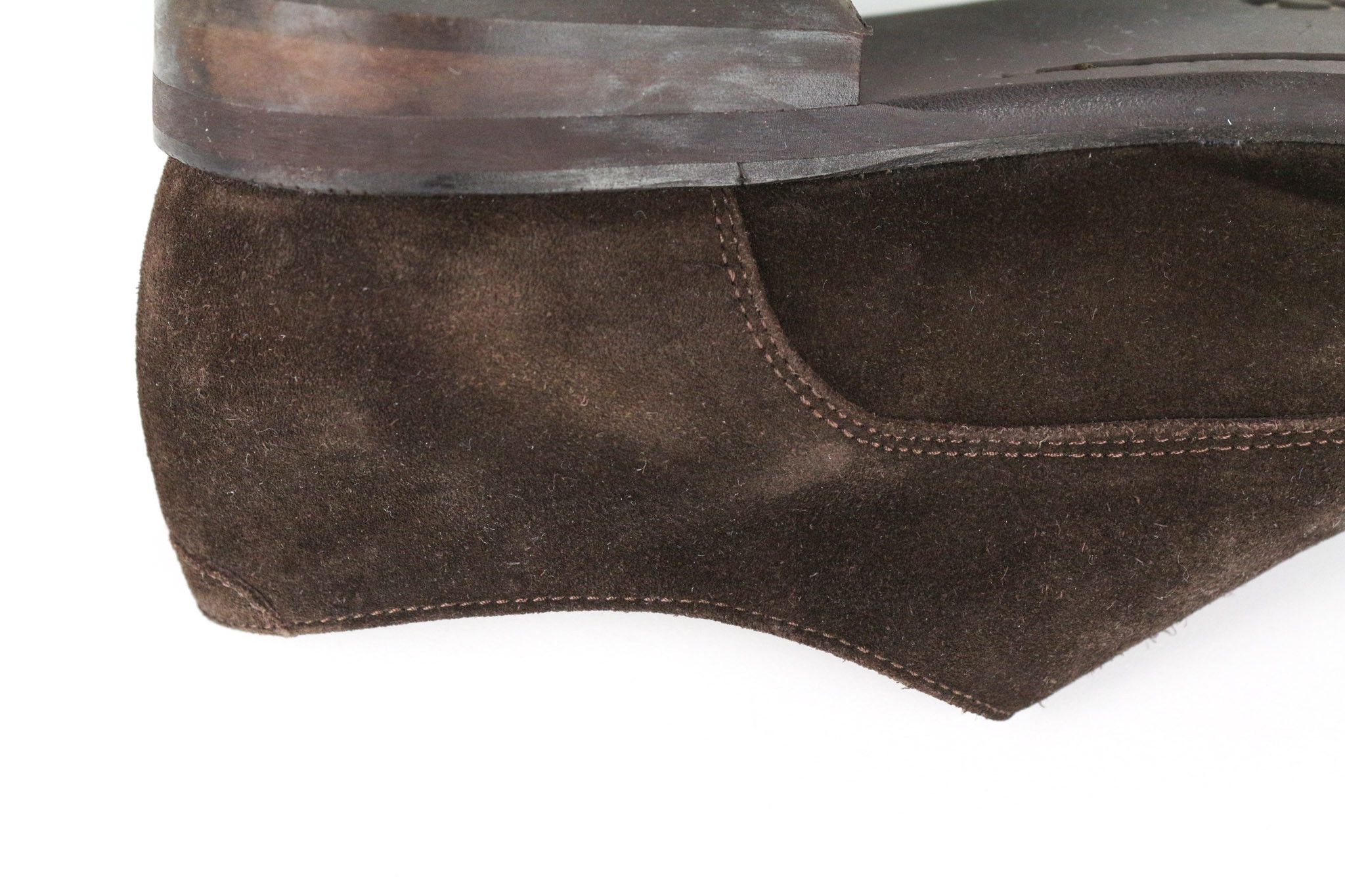 Suitsupply EU40 Brown Suede Calf Leather Double Monk Shoes 73519 Size US 7 / EU 40 - 11 Thumbnail