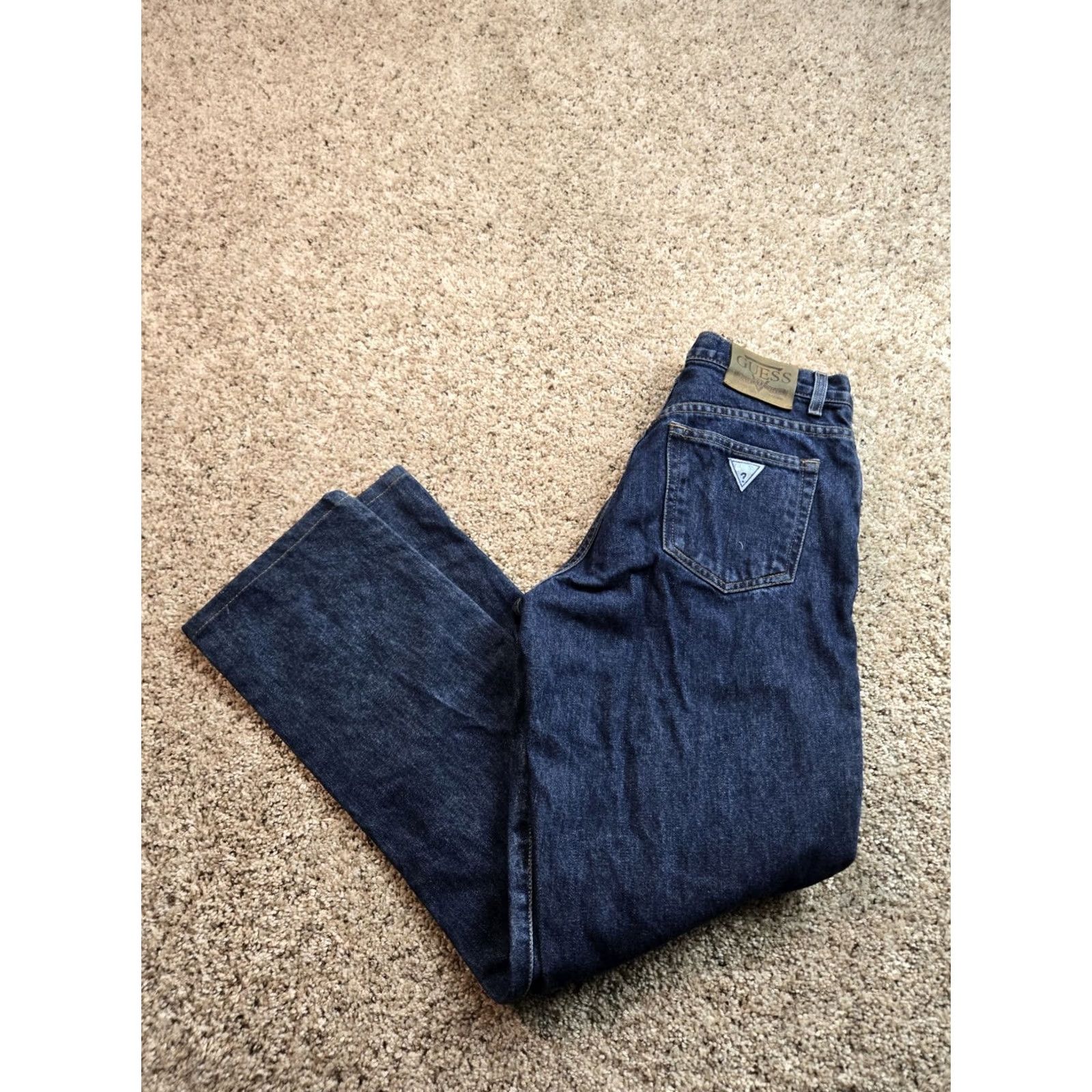 Guess VINTAGE GUESS Jeans Men 28X29 Blue 001 Classic Fit Straight Leg Denim Y2K 90s Mens Size US 28 / EU 44 - 2 Thumbnail