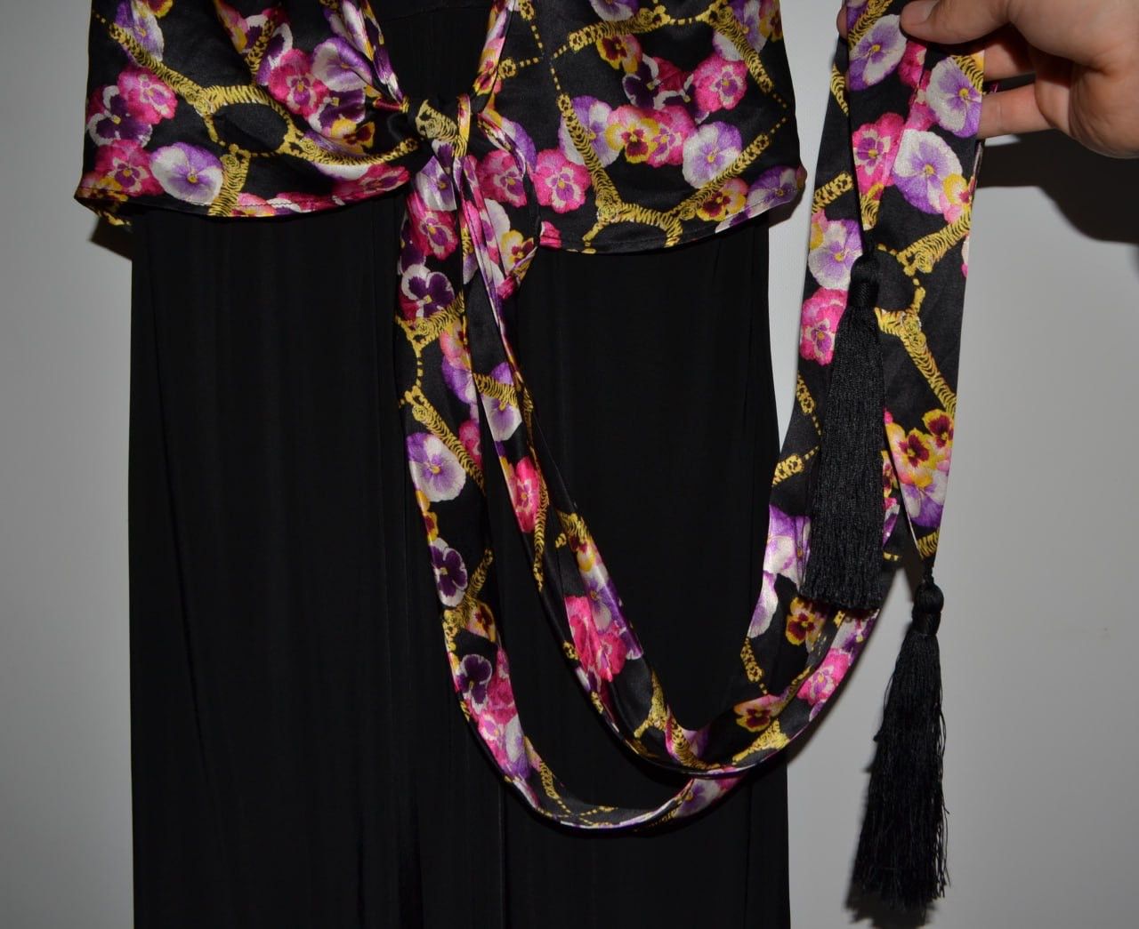 Roberto Cavalli Ladies CLASS roberto cavalli Classic Evening Dress in Black Size L / US 10 / IT 46 - 4 Thumbnail
