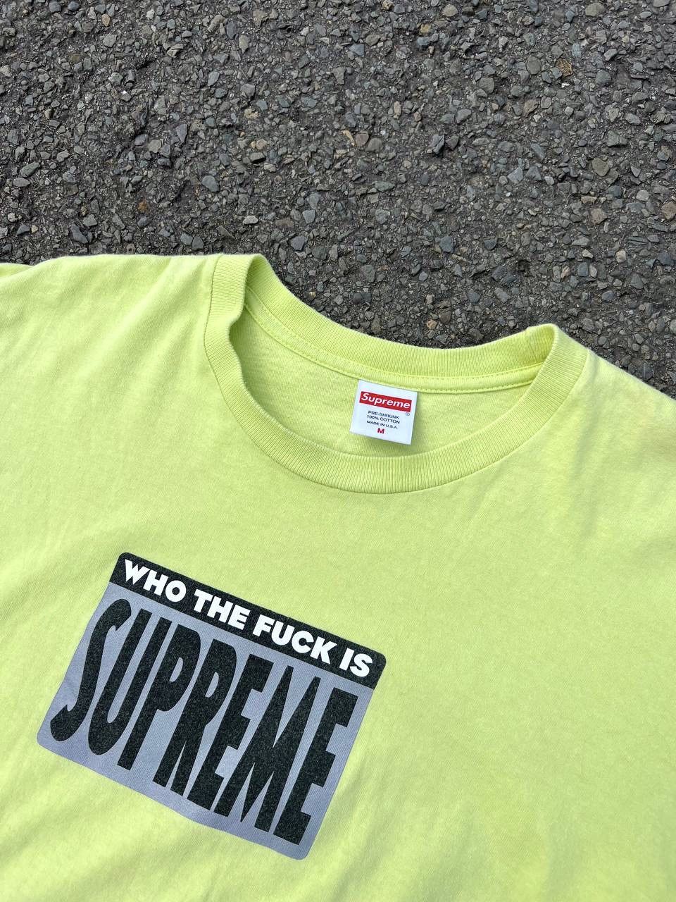 Supreme Vintage Who The Fuck Is Supreme T Shirt Hype Size US M / EU 48-50 / 2 - 2 Thumbnail