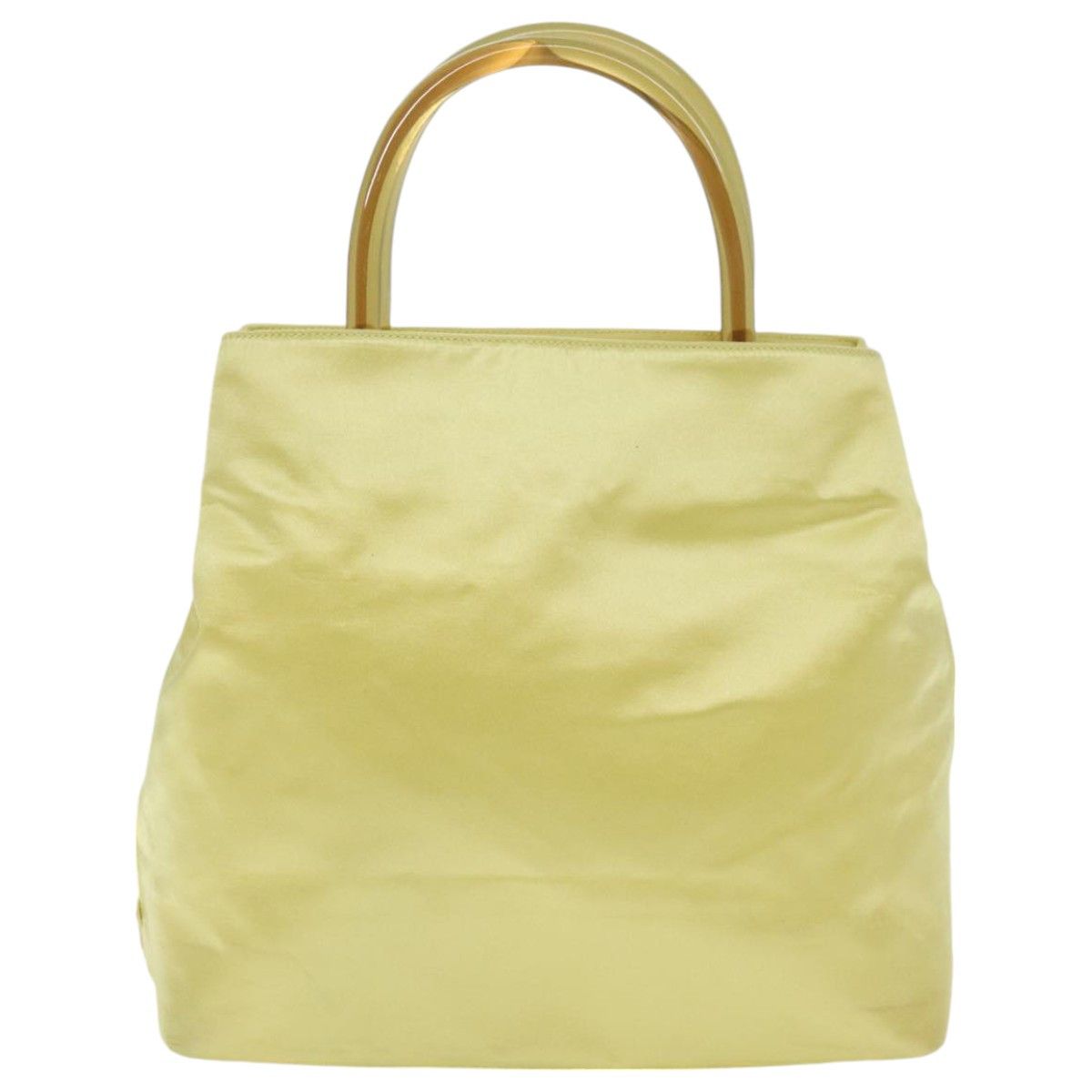 Prada Yellow Silk Tote Bag (Pre-Owned) Size ONE SIZE - 1 Thumbnail