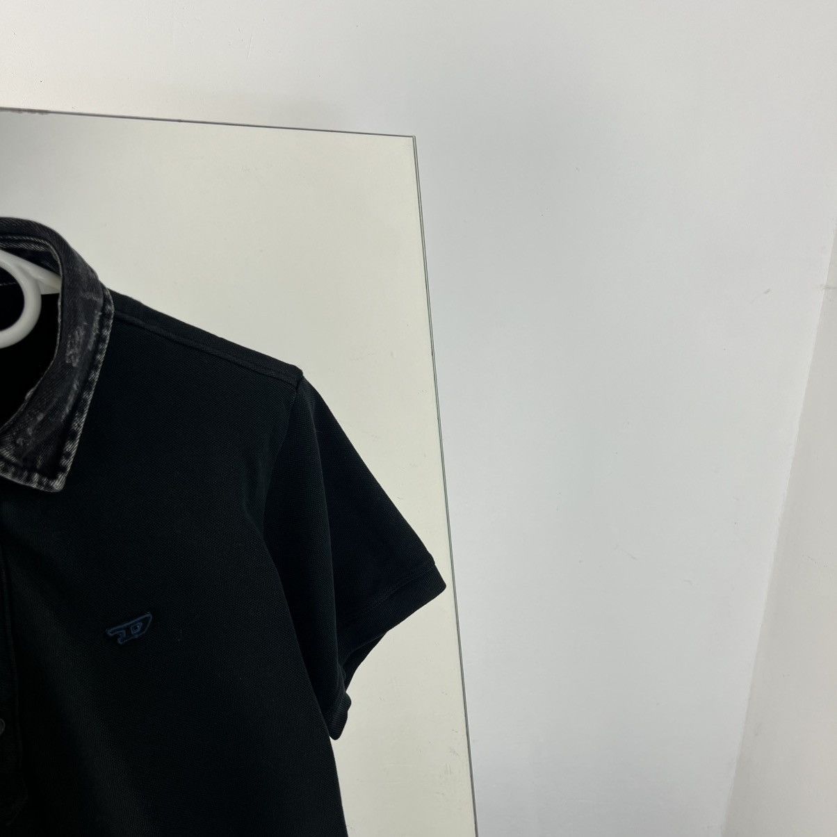 Diesel Vintage Dieael Mini Logo Denim Nech Polo T-Shirt Streetwear Size US M / EU 48-50 / 2 - 2 Thumbnail