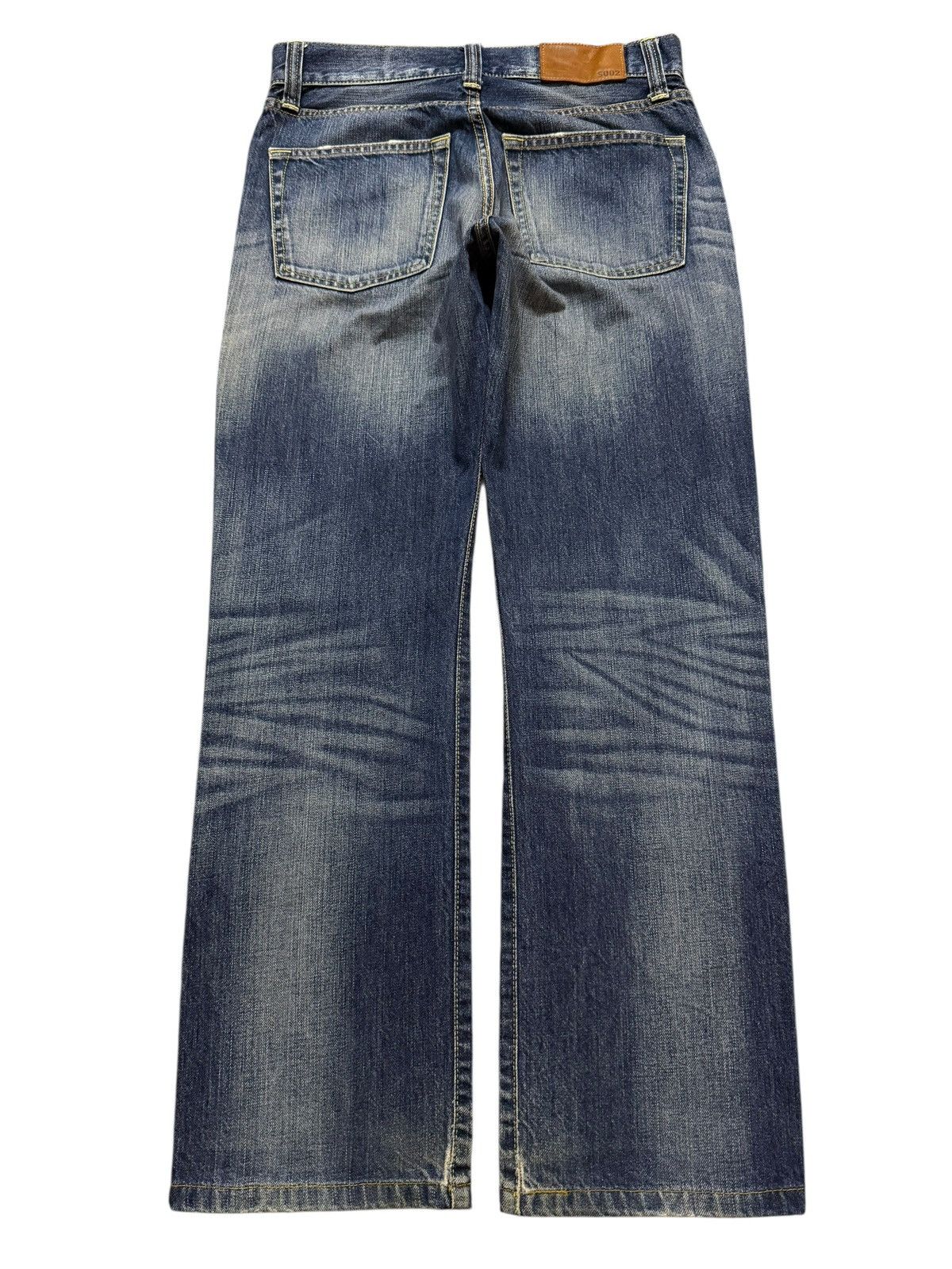 Uniqlo Vintage Y2K Japanese Uniqlo Blue Faded Wash Distress Loose Size US 29 - 2 Thumbnail