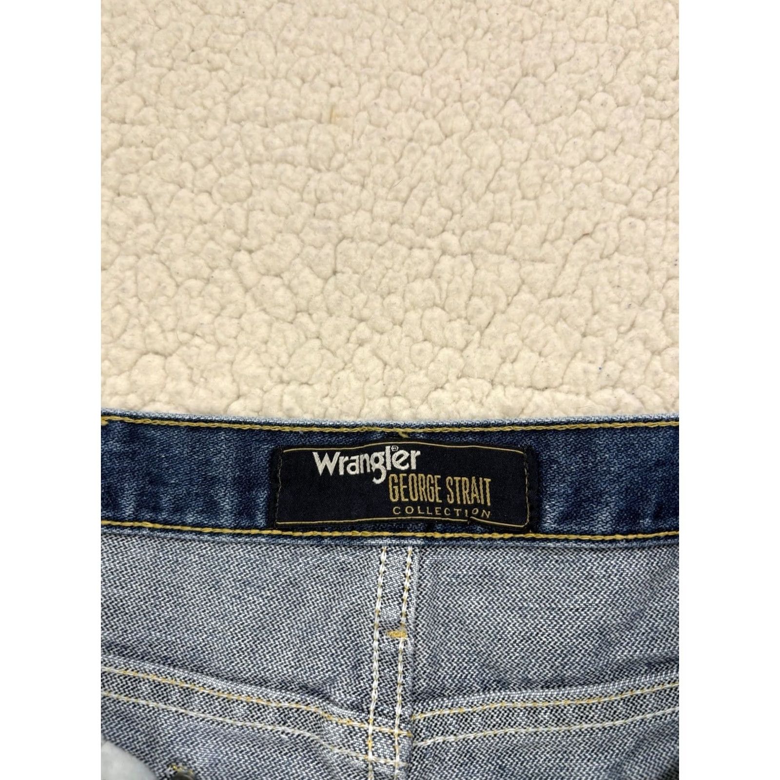 Wrangler Wrangler George Strait Jeans Blue Denim 32x25 Slim Straight 5-Pocket Regular Brand Mens Cowboy Western Size US 32 / EU 48 - 4 Thumbnail