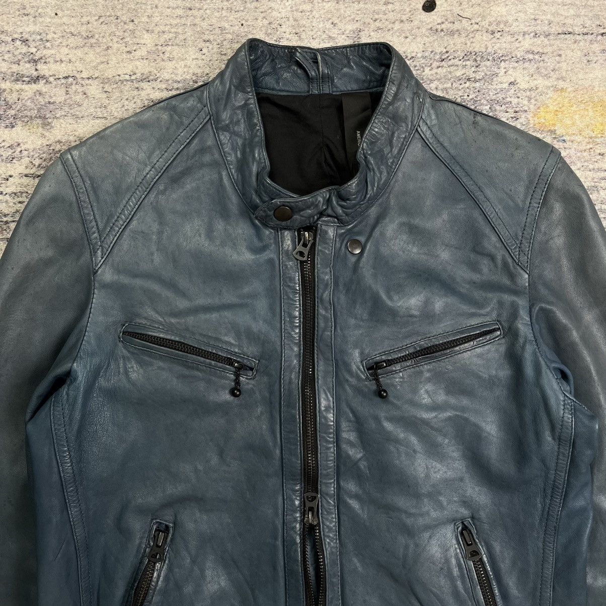 Isamu Katayama Backlash American rag cie riders leather jacket double zipper Size US S / EU 44-46 / 1 - 4 Thumbnail