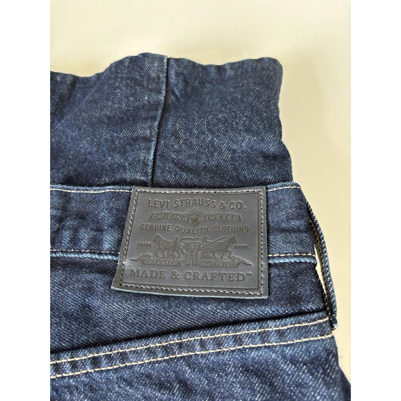 Levi's Made & Crafted Levi’s Made & Crafted High Waist Corset Dark Blue Rare Jeans Size 28" / US 6 / IT 42 - 8 Thumbnail