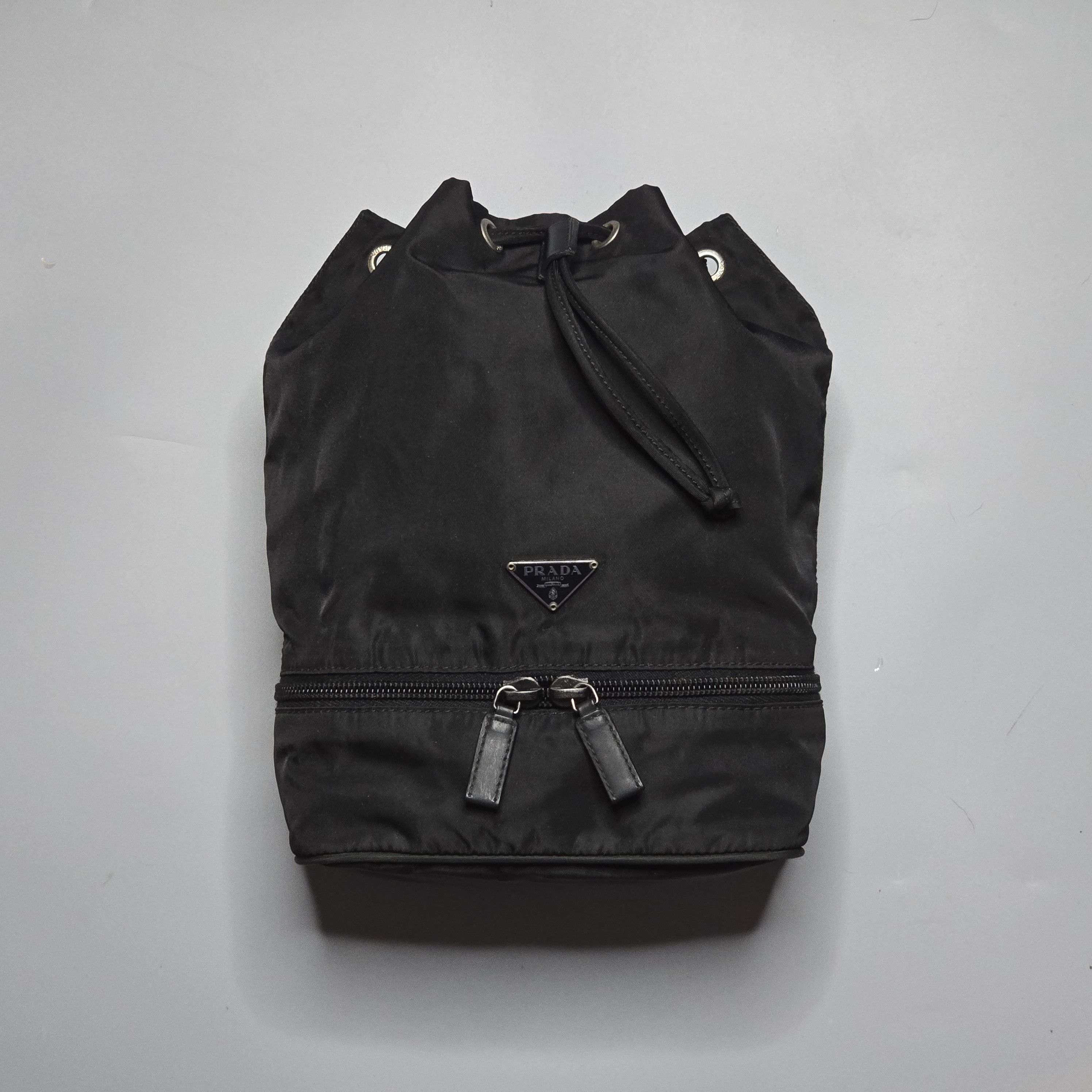 Prada Prada - Vela Nero Bucket Bag - Small Size ONE SIZE - 2 Thumbnail