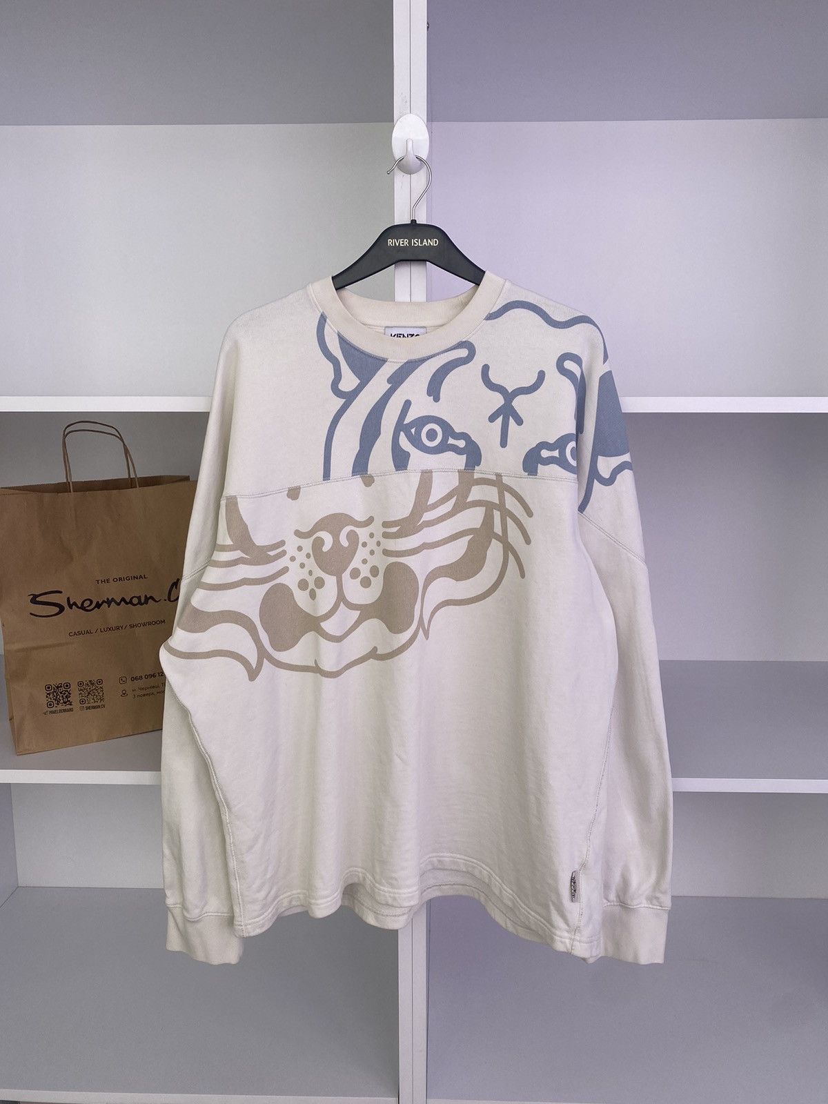 Designer × Kenzo × Vintage Vintage Kenzo Streetwear Sweatshirt Size US L / EU 52-54 / 3 - 3 Thumbnail