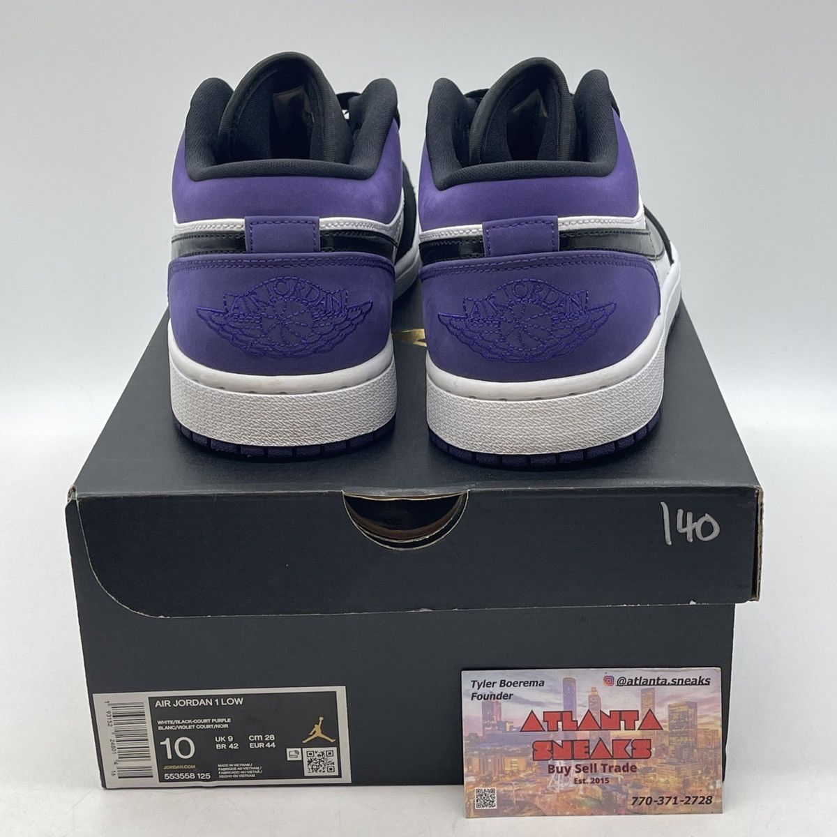 Jordan Brand Air Jordan 1 low court purple Size US 10 / EU 43 - 3 Thumbnail