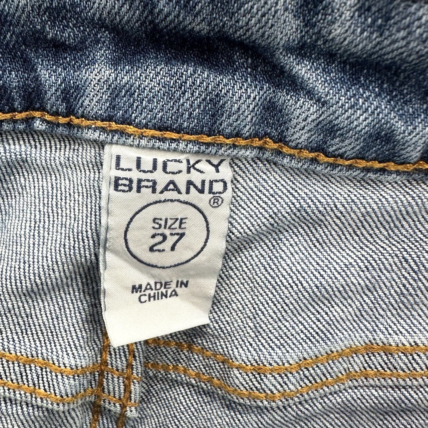 Lucky Brand Lucky Brand Jeans Dungarees Bridgette Straight Size 27 Large Blue Denim 90s City USA Womens Regular Vintage No N/A Size 27" / US 4 / IT 40 - 3 Thumbnail
