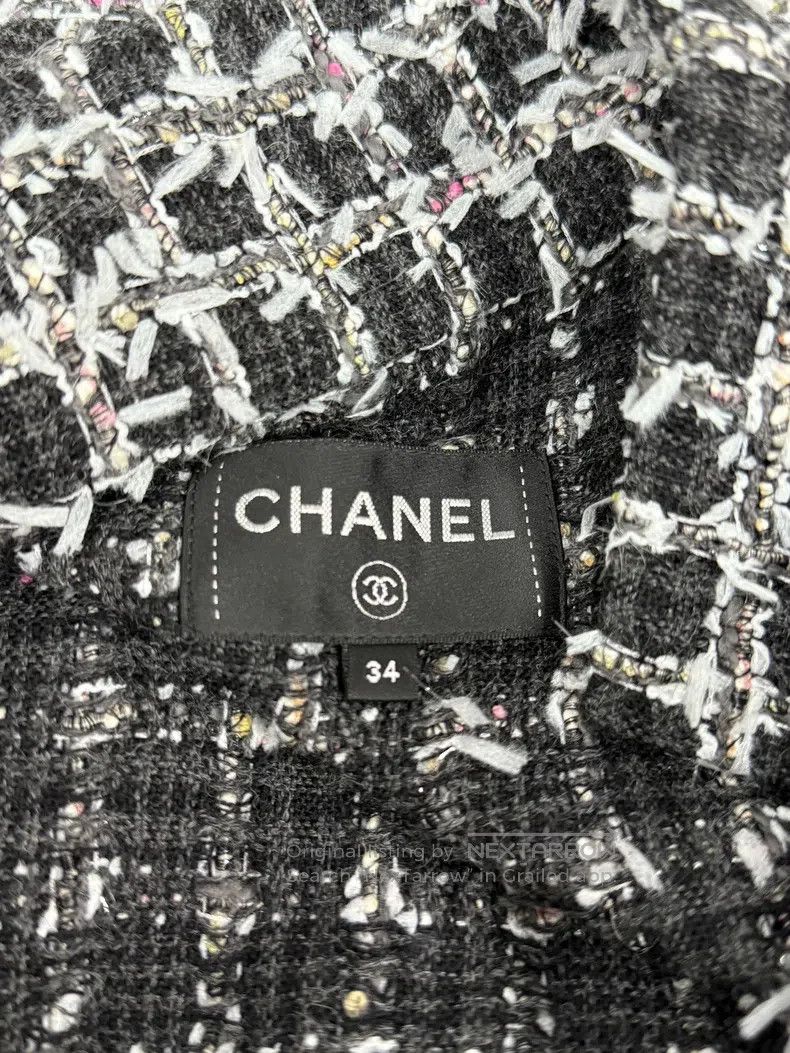 Chanel Chanel 23A tweed knitted coat Size XXS / US 00 / IT 34 - 4 Thumbnail