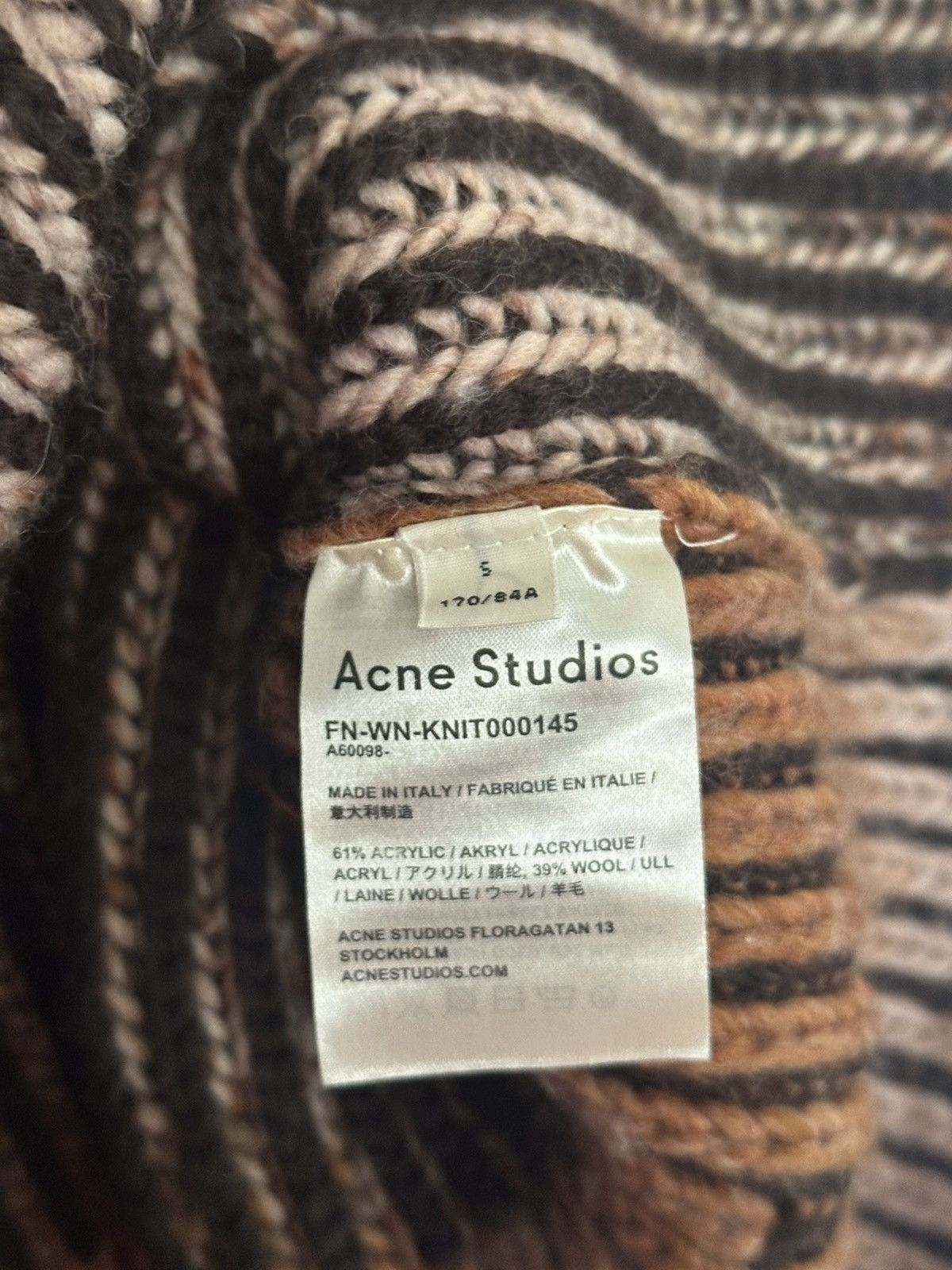 Acne Studios Rare grail 🔥 Zora Acne Studios knit sweater gradient brown Size US S / EU 44-46 / 1 - 4 Thumbnail