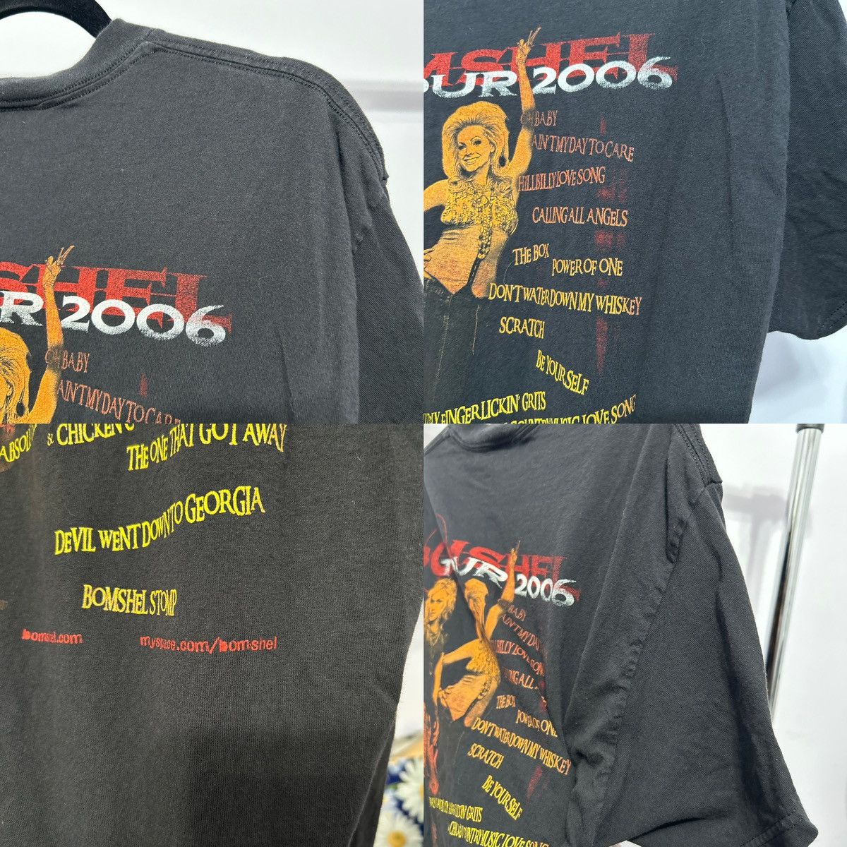 Delta Vintage Bomshel 2006 Graphic Tshirt Size Large - "Bradley" Size L / US 10 / IT 46 - 22 Thumbnail