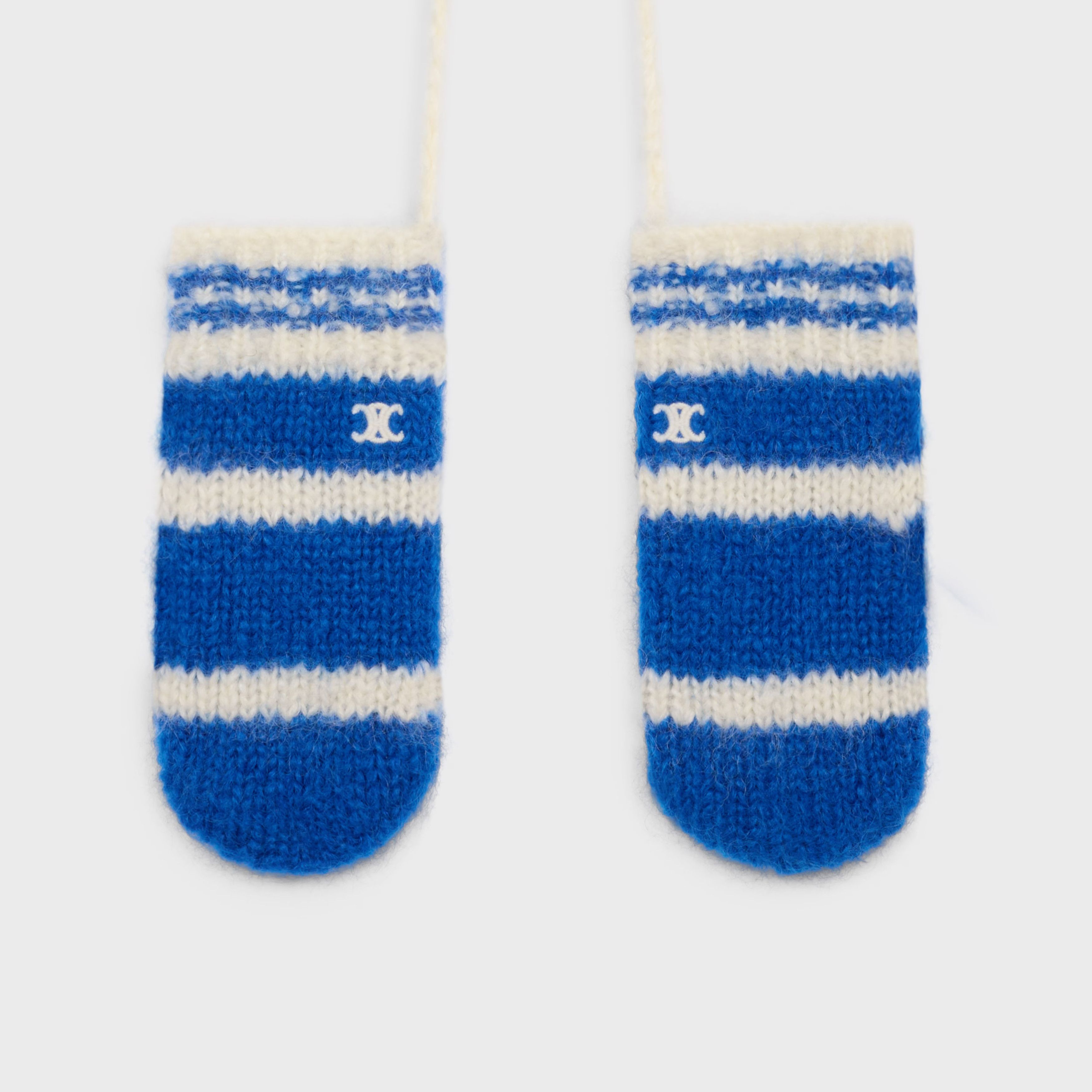 Celine o1bcso1str0925 2ADOT905Z Size: OS / Striped Mittens Size ONE SIZE - 2 Thumbnail