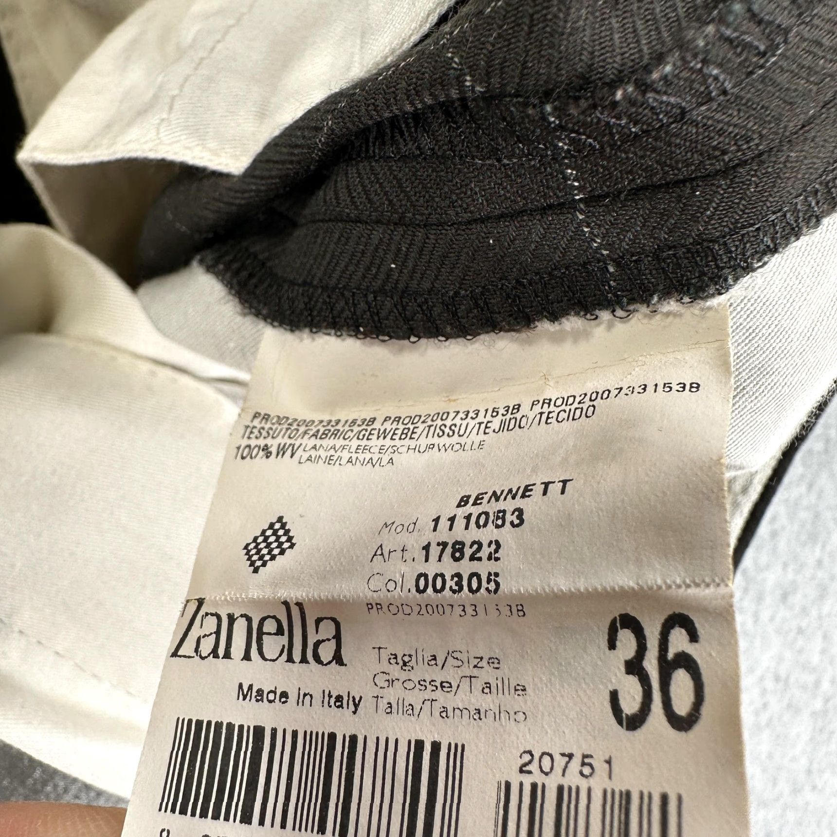Zanella Zanella Bennett Dress Pants Mens 36x30 Brown Windowpane Wool Pleated Made Italy Size US 36 / EU 52 - 6 Thumbnail