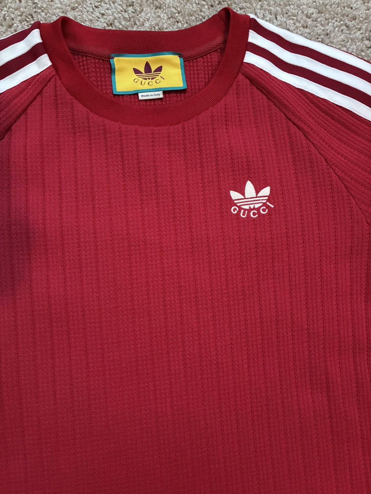 Adidas × Gucci Gucci x Adidas Red Tracksuit – Rare Collab Piece Size US M / EU 48-50 / 2 - 3 Thumbnail
