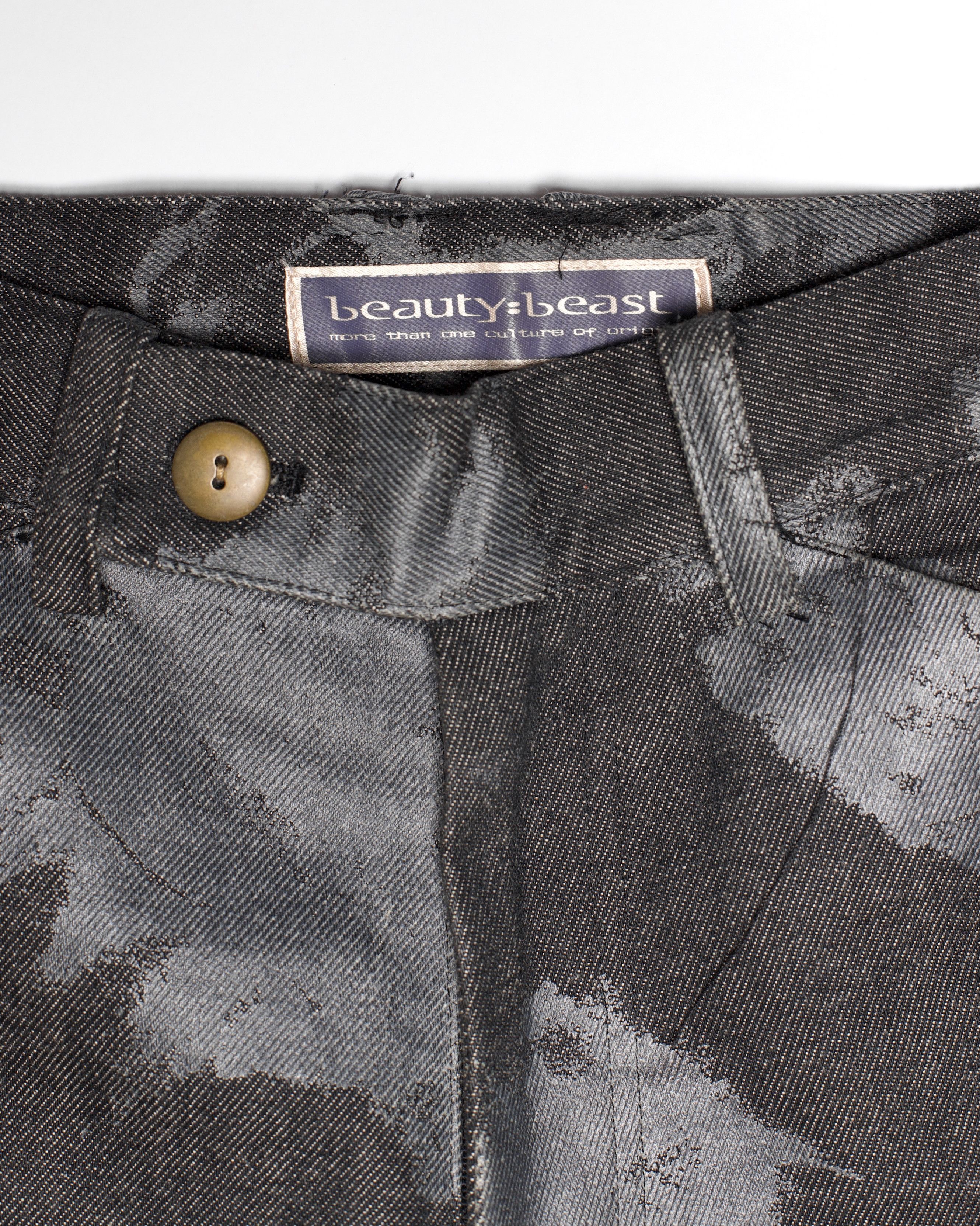 Beauty Beast Beauty:Beast Dark Knight Waxed Denim Shorts Size US 31 - 5 Thumbnail