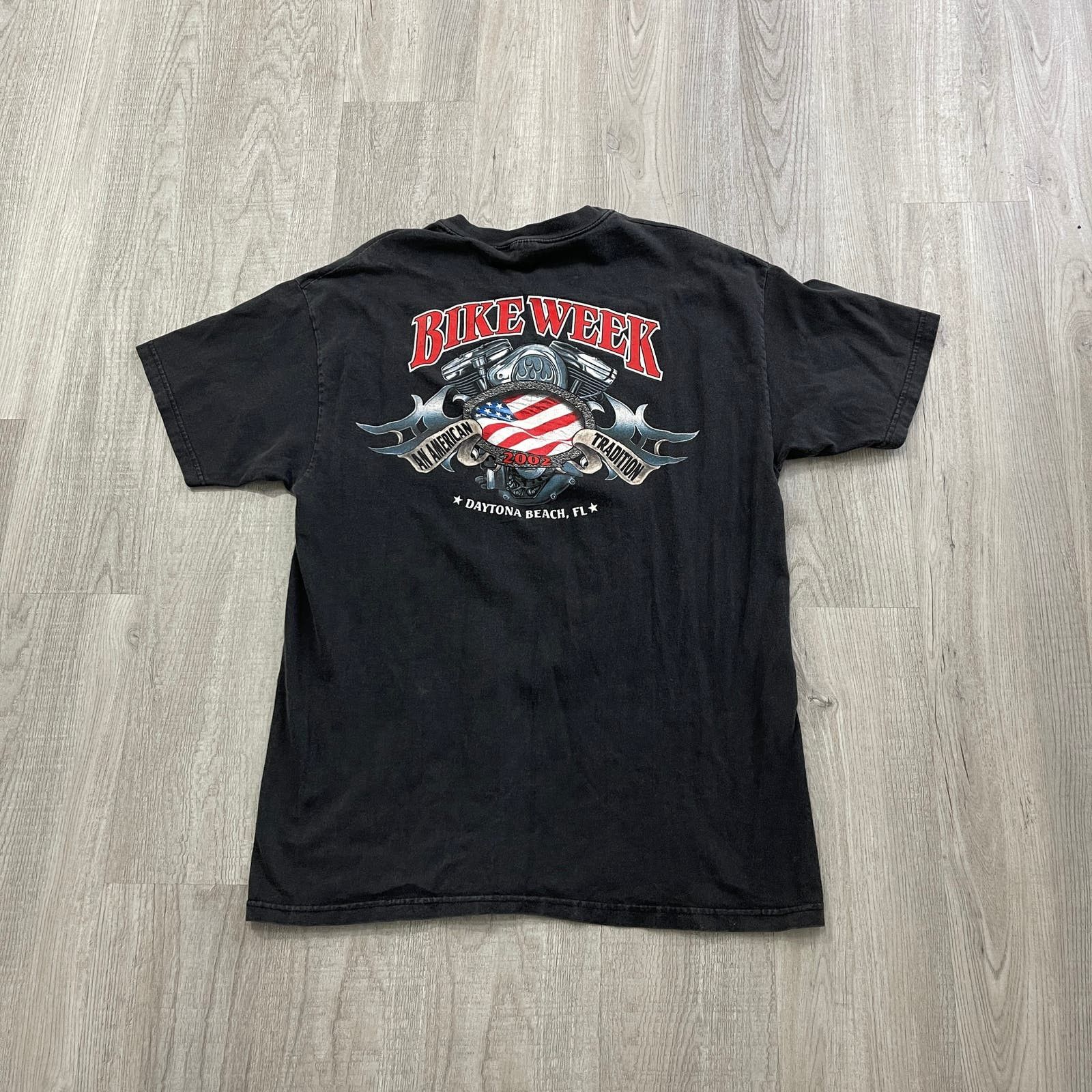 Vintage VINTAGE y2k Bike Week September 11 Memorial Biker Shirt Size US L / EU 52-54 / 3 - 5 Thumbnail