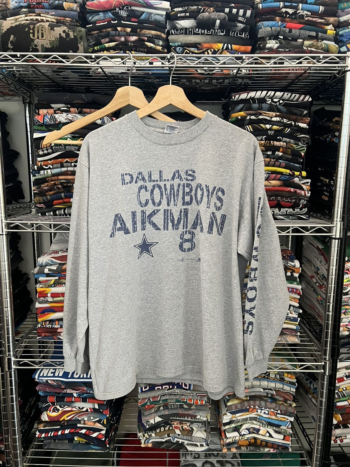 NFL 2000s Dallas Cowboys Aikman Player Tee Super Bowl Y2K Size US L / EU 52-54 / 3 - 1 Thumbnail