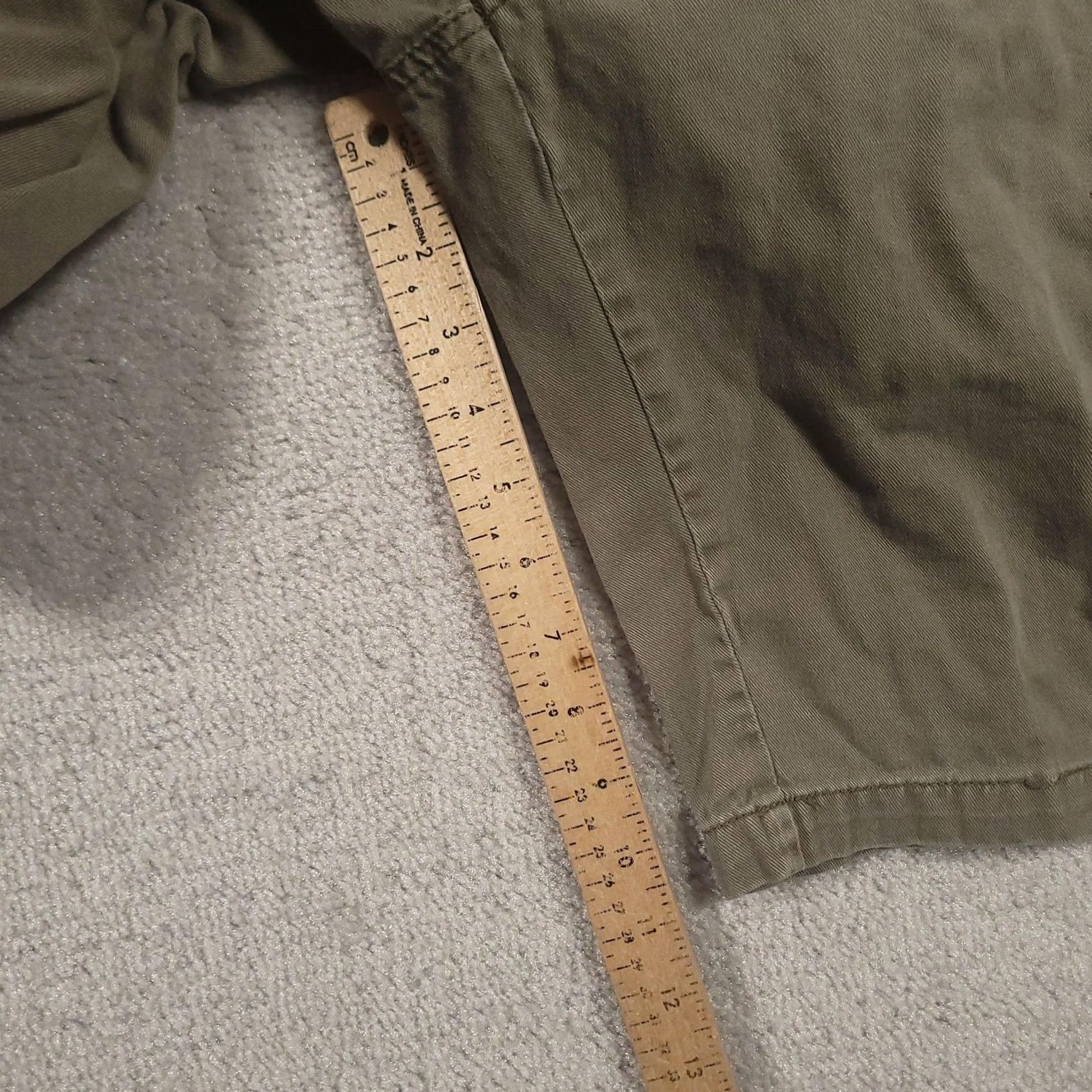 Ocean Pacific OP Cargo Shorts Mens 32 Green Multi Pocket Utility Cotton Casual Size US 32 / EU 48 - 3 Thumbnail