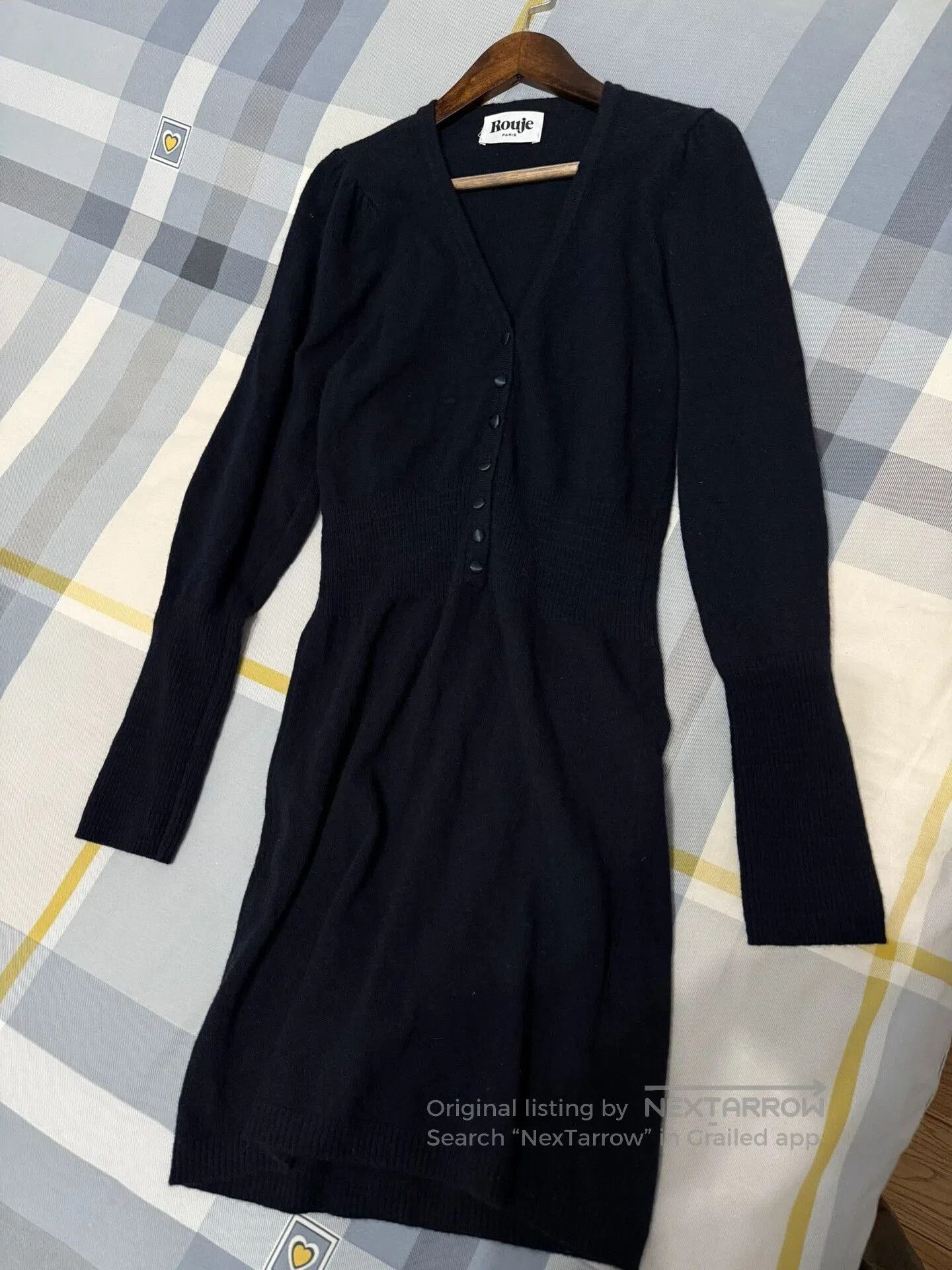 Rouje Rouje Knit Wool Dress in Dark Blue. Size M / US 6-8 / IT 42-44 - 5 Thumbnail