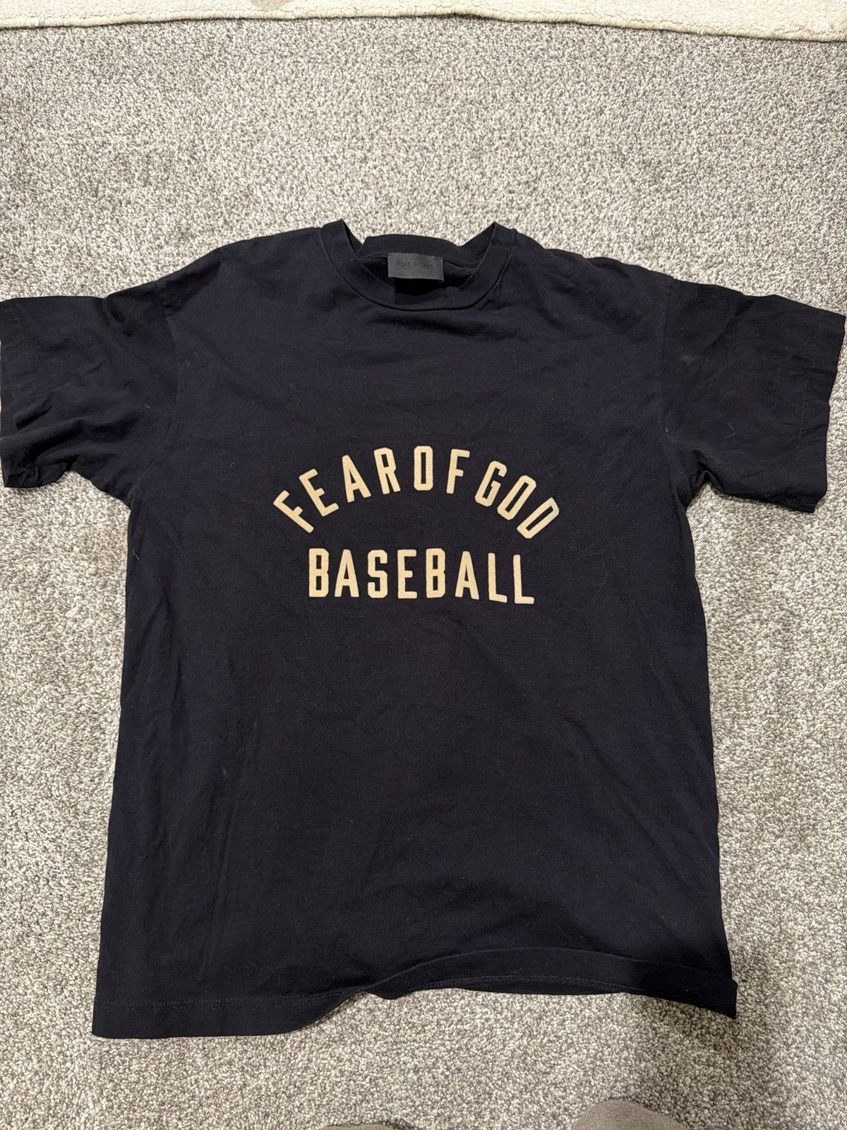 Fear of God Black 'Baseball' T-Shirt | Grailed