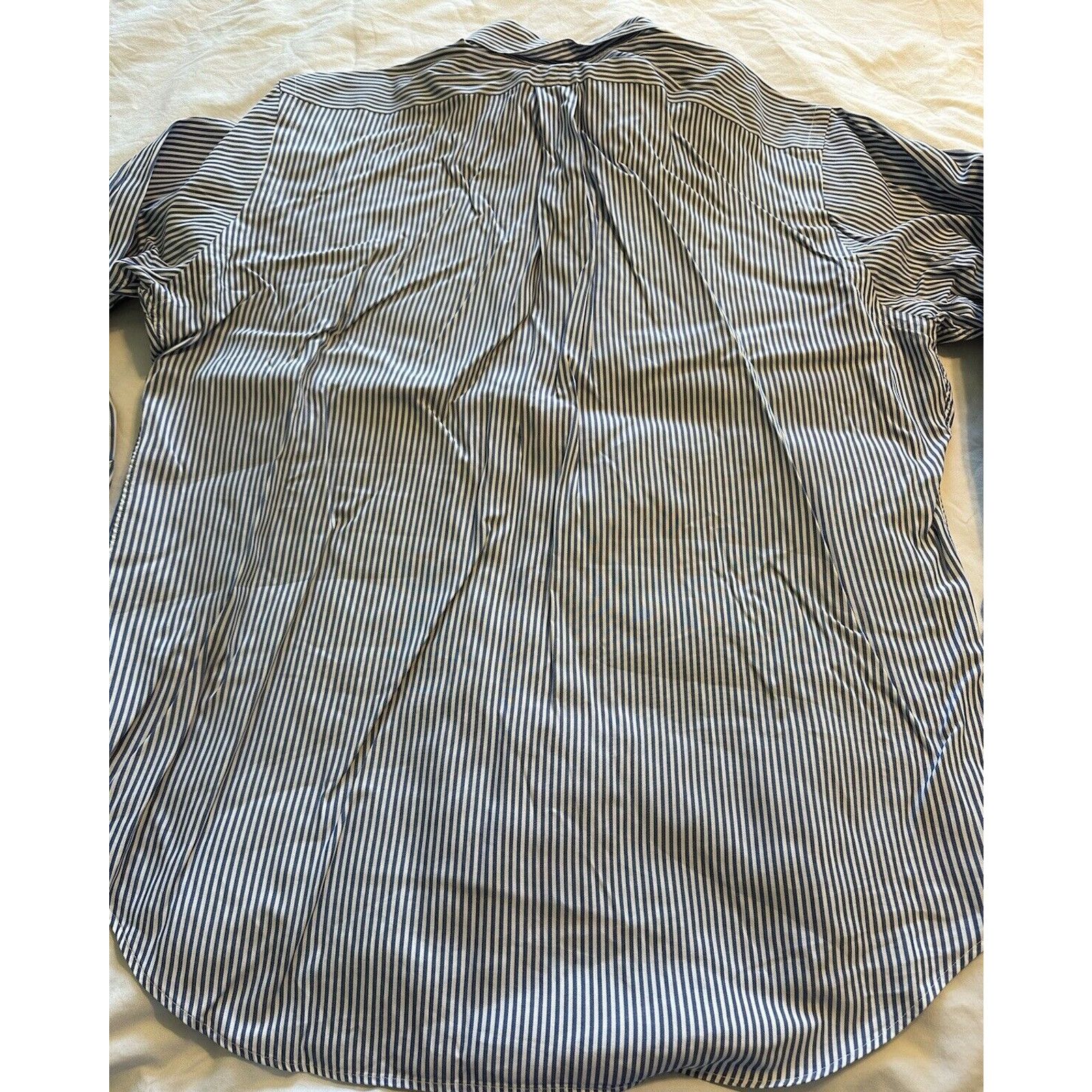 Ralph Lauren Ralph Lauren Classic Blue/White Striped Pony Button Shirt Size US XL / EU 56 / 4 - 10 Thumbnail