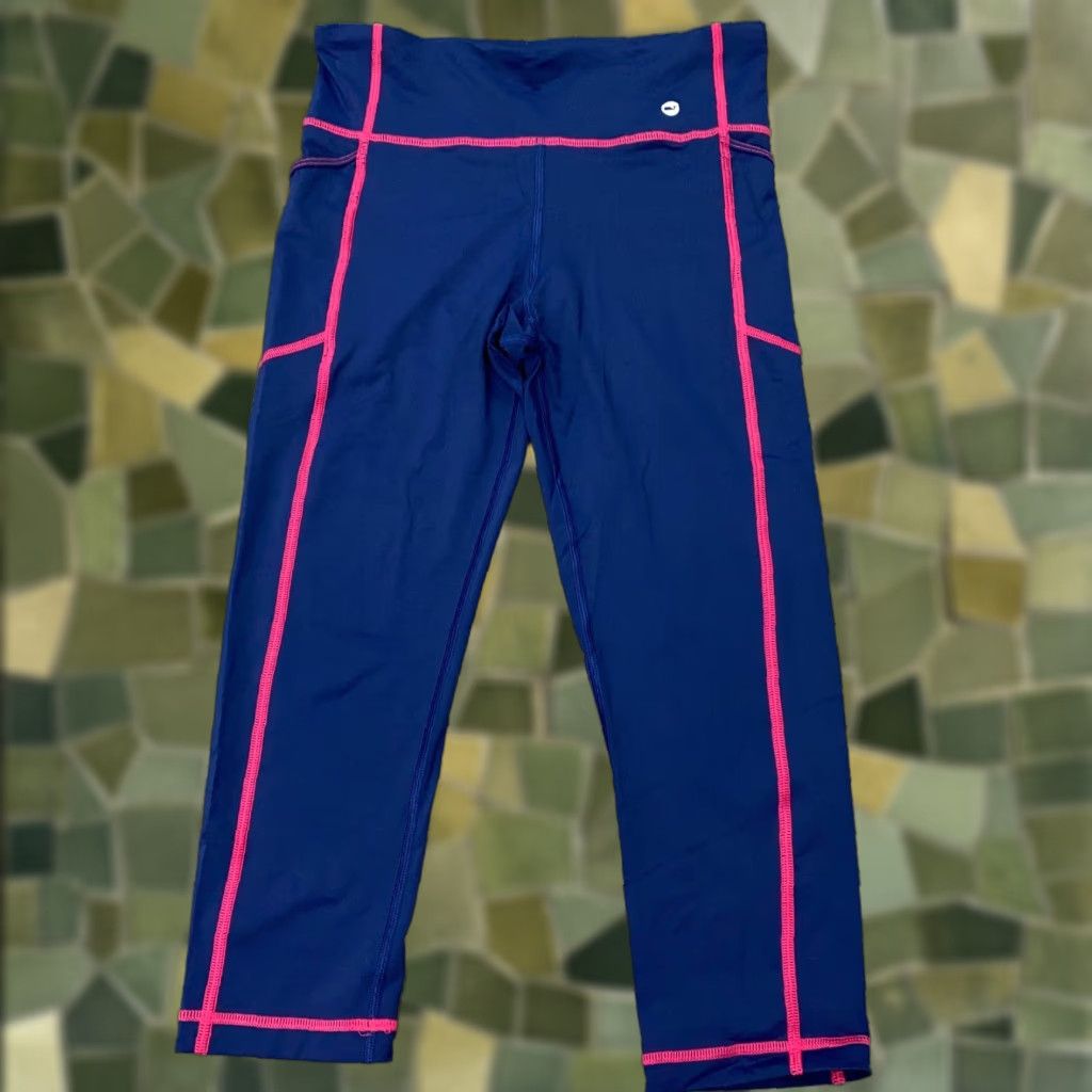 Vineyard Vines Vineyard Vines Leggings Womens Small Blue Capri Stretch Athleisure Performance Size 28" / US 6 / IT 42 - 1 Thumbnail