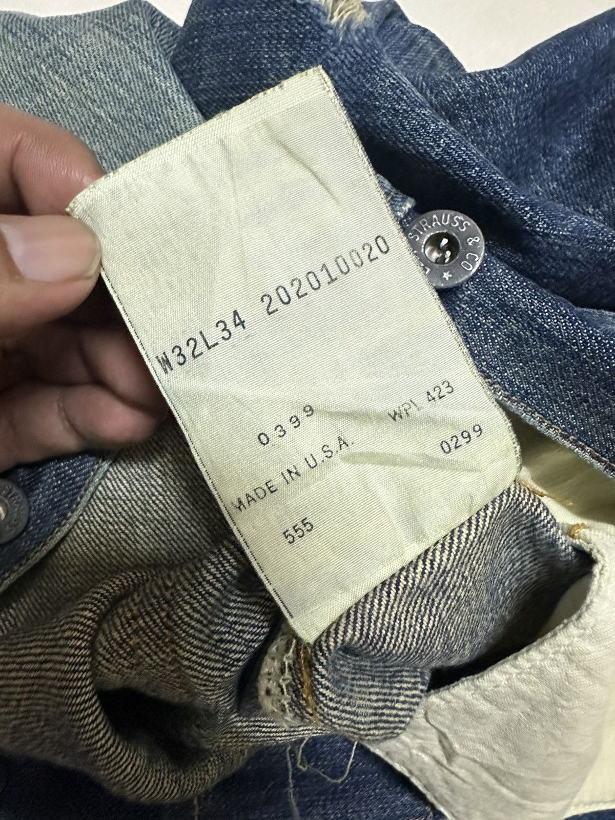 Levi's Vintage Clothing Vtg 201 LVC Levis distressed denim Size US 32 / EU 48 - 6 Thumbnail
