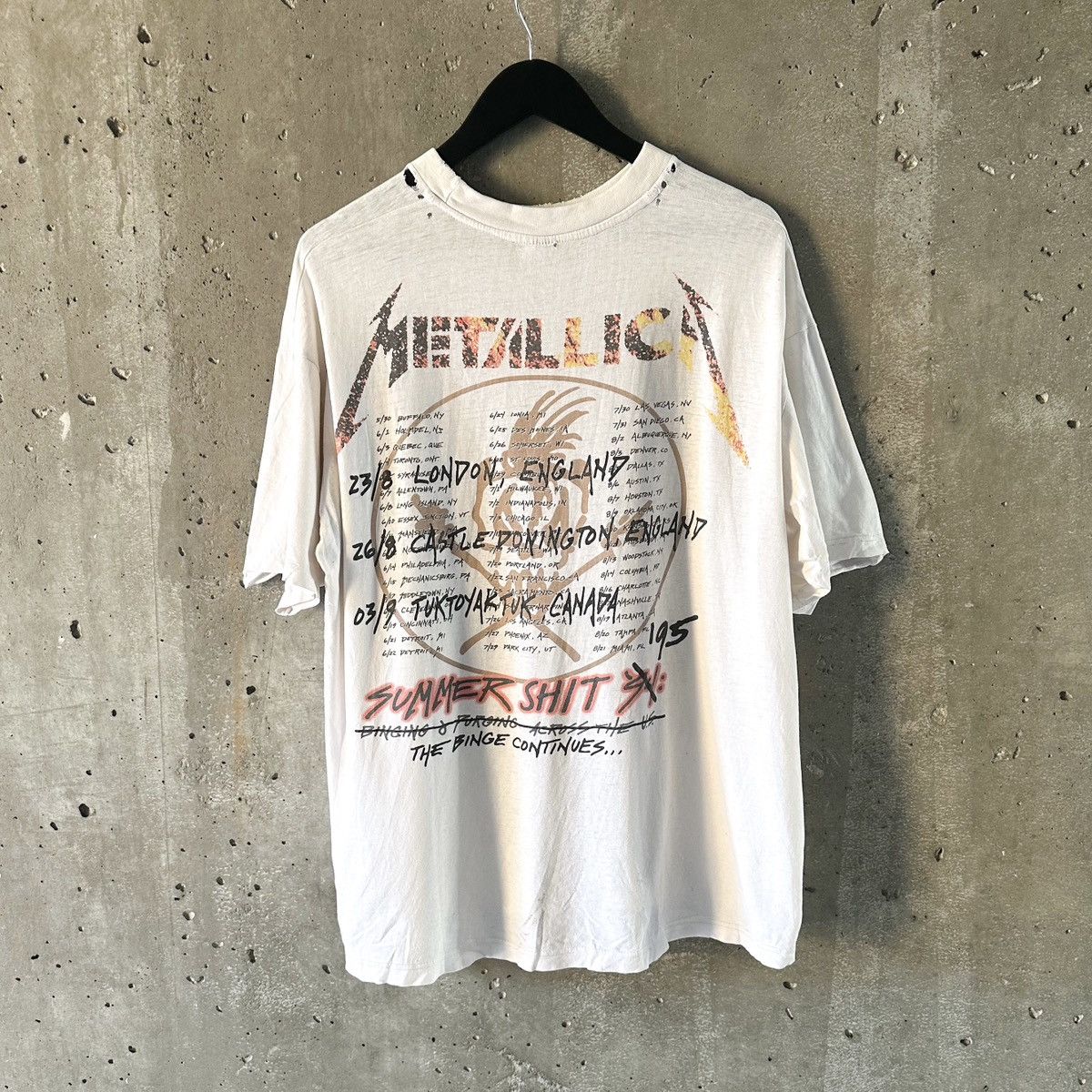 Band Tees 90’s Metallica LIVE SHIT: BINGE & PURGE T-Shirt Size US XL / EU 56 / 4 - 4 Thumbnail