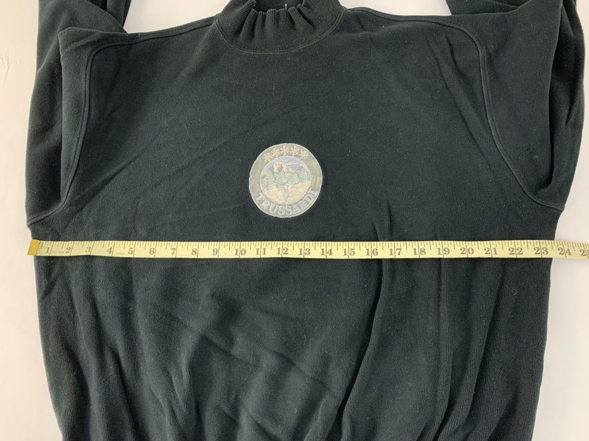 Vintage 90s Trussardi Turtle Neck Sweatshirt Embroidery Logo Size US L / EU 52-54 / 3 - 5 Thumbnail