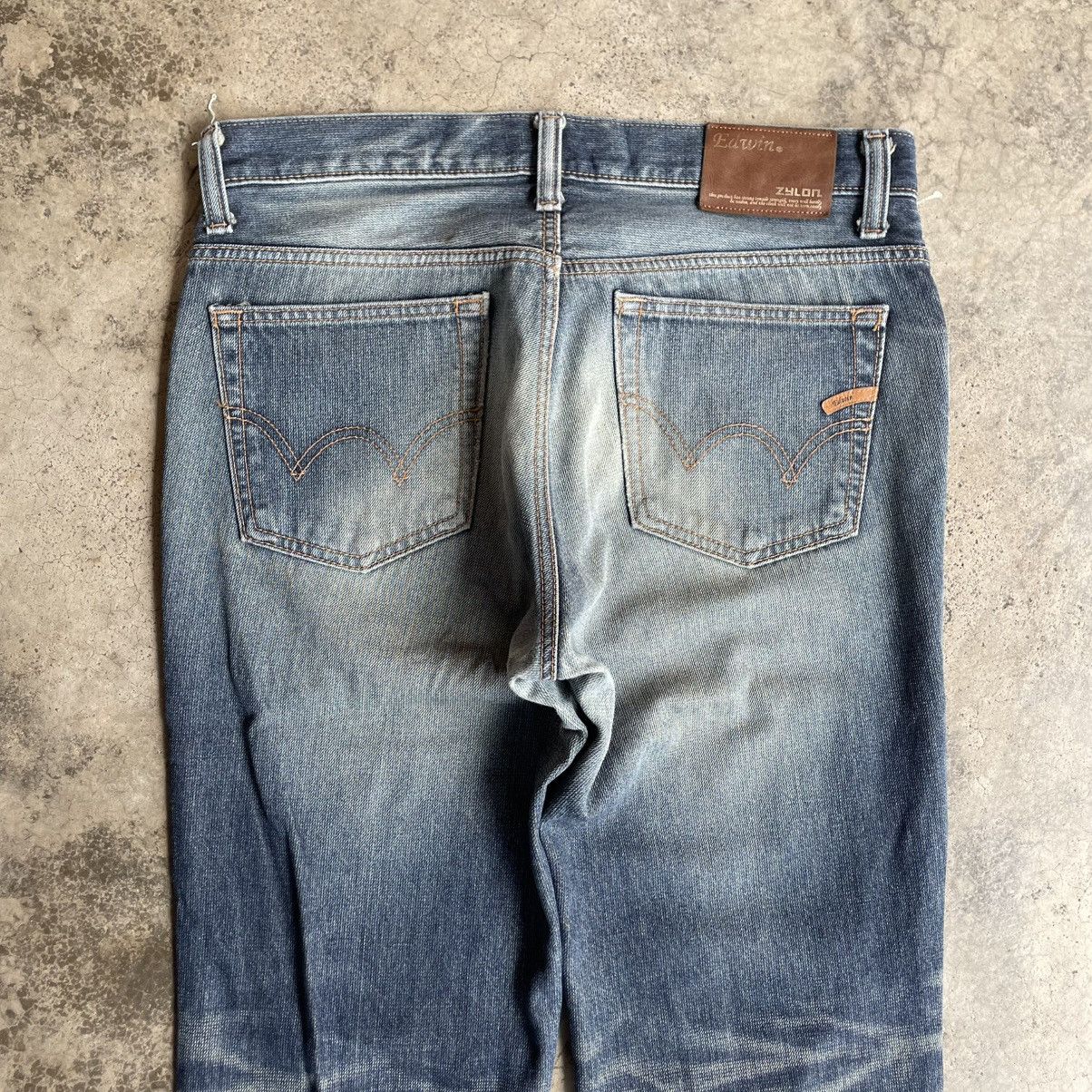 Edwin 🔥Vintage Edwin Zylon EZ503 Stoned Washed Denim Jeans Size US 35 - 5 Thumbnail
